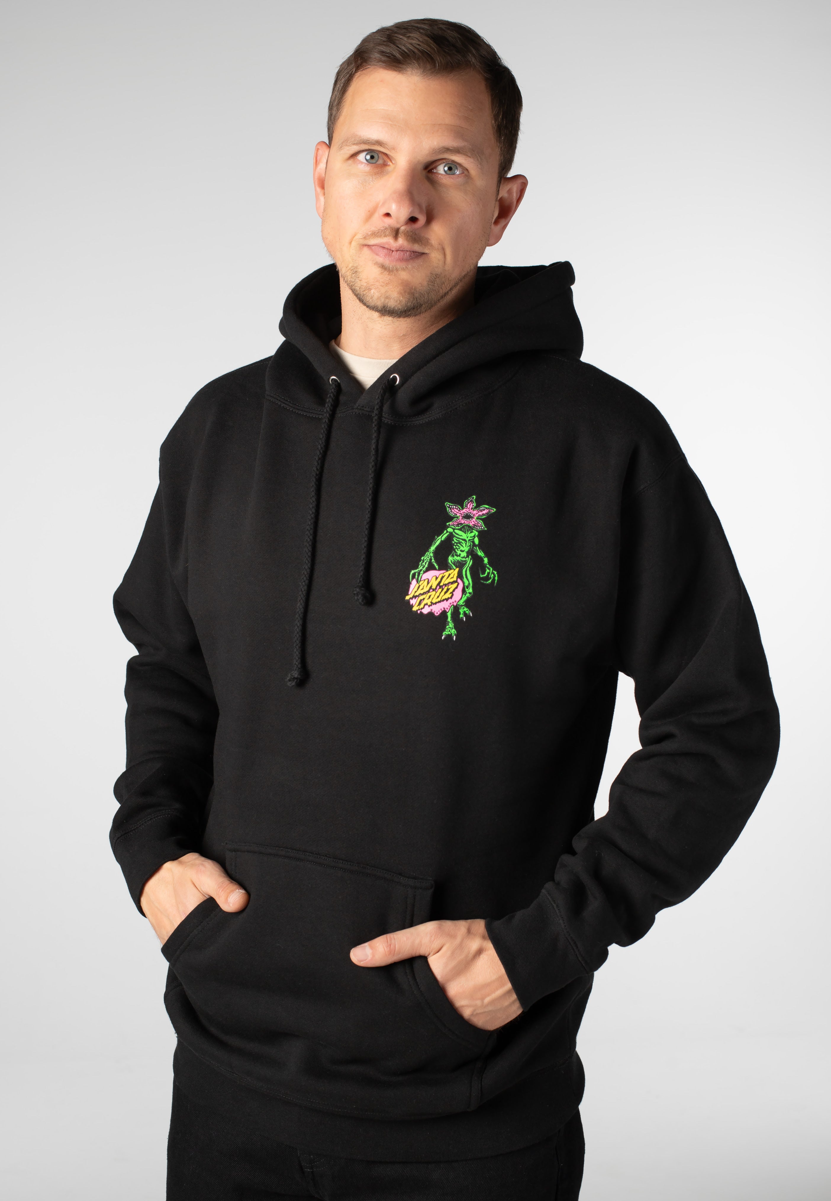 Santa Cruz x Stranger Things - Demogorgon Dot Black - Hoodie | Men-Image