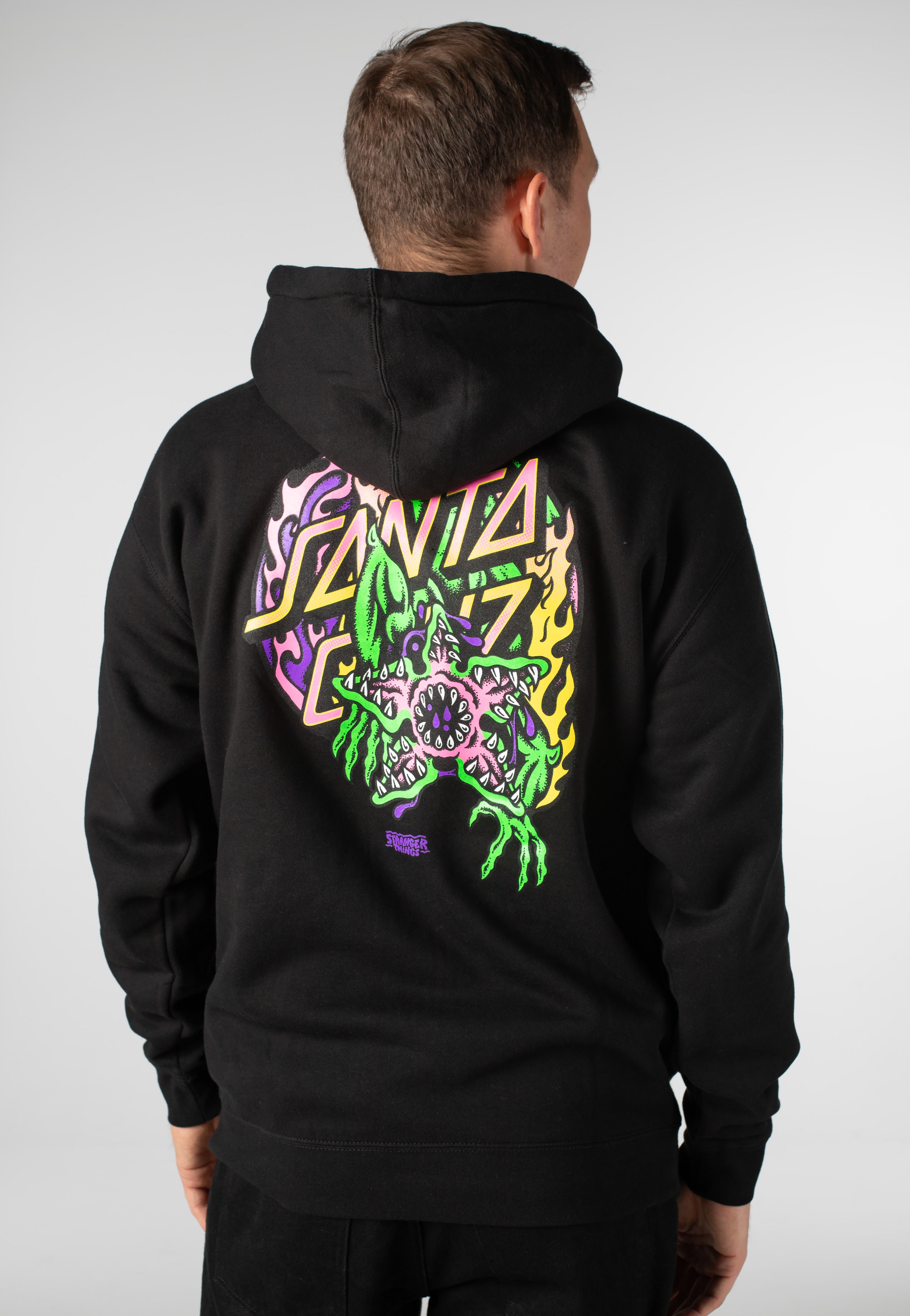 Santa Cruz x Stranger Things - Demogorgon Dot Black - Hoodie | Men-Image