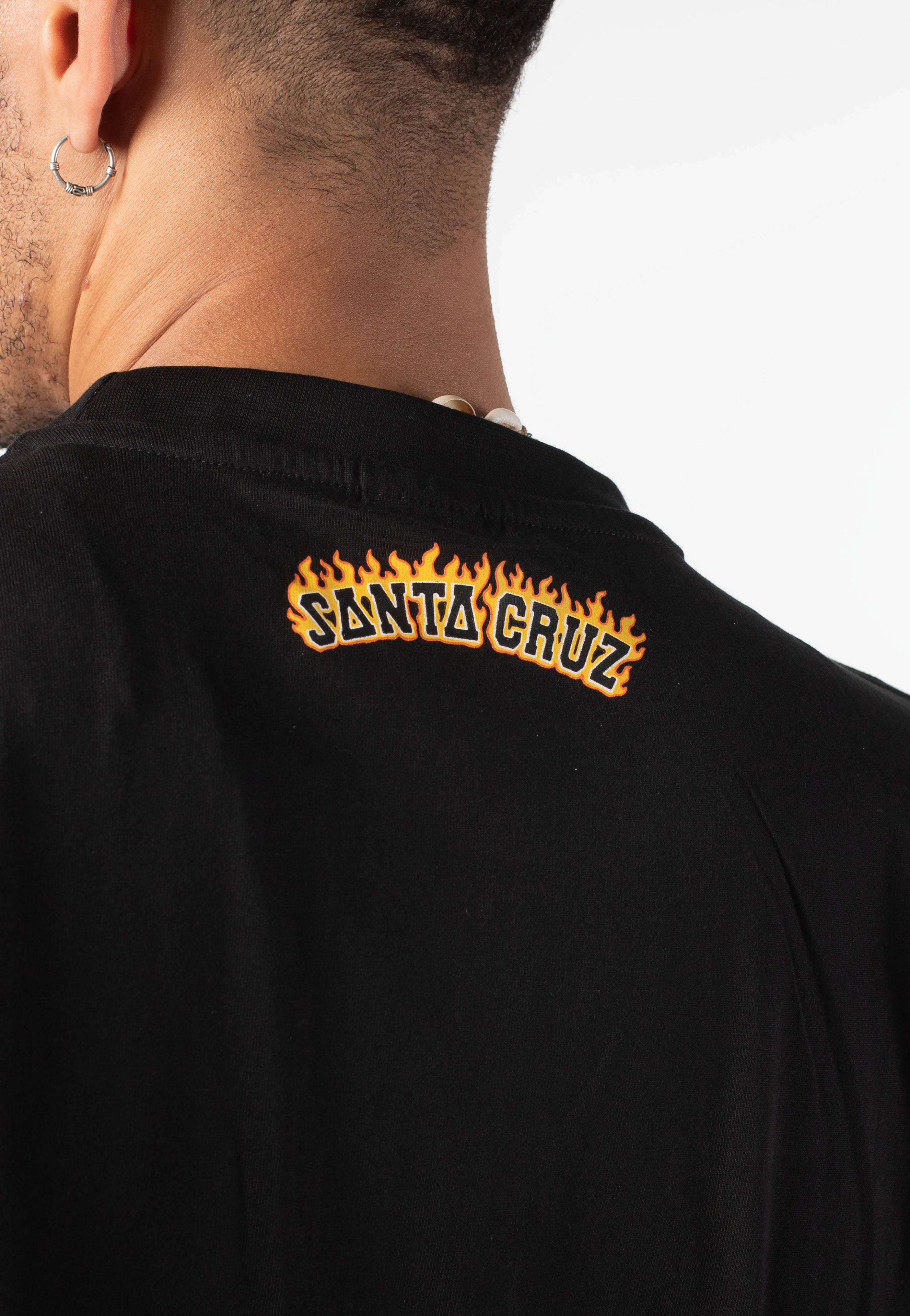 Santa Cruz - Burnt Bone Hand Black - T-Shirt | Men-Image