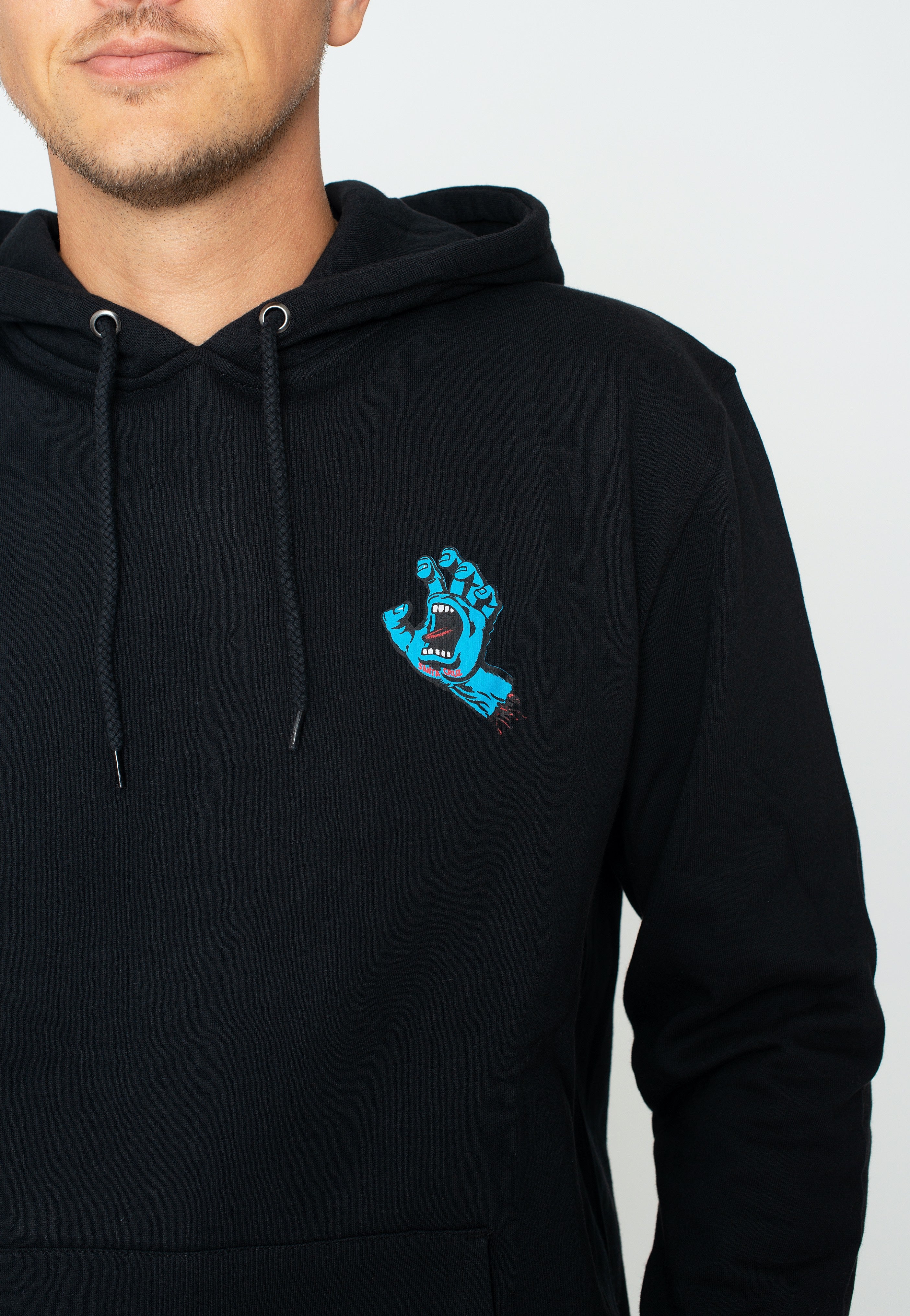Santa Cruz - Screaming Hand Chest Black - Hoodie | Men-Image