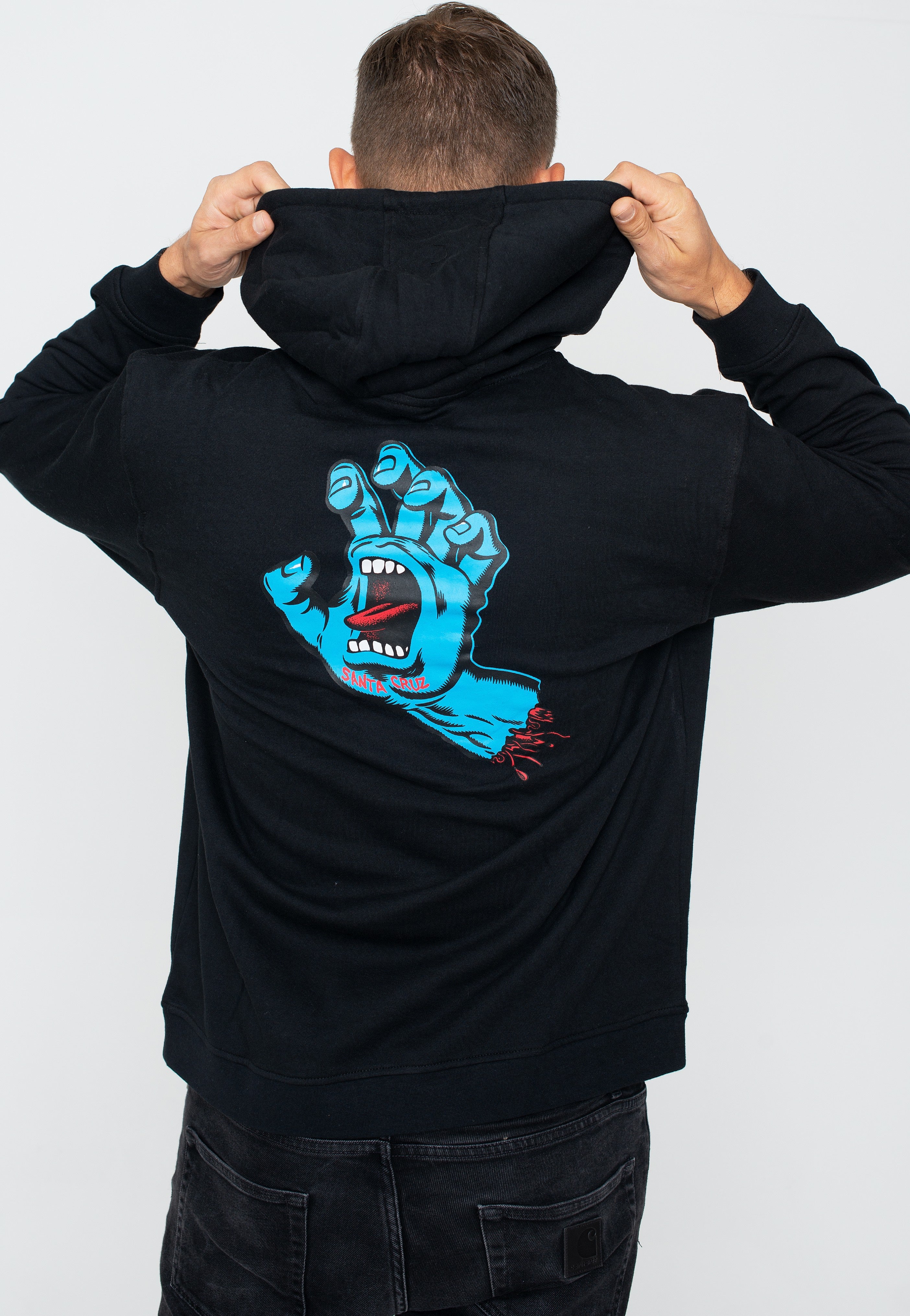 Santa Cruz - Screaming Hand Chest Black - Hoodie | Men-Image