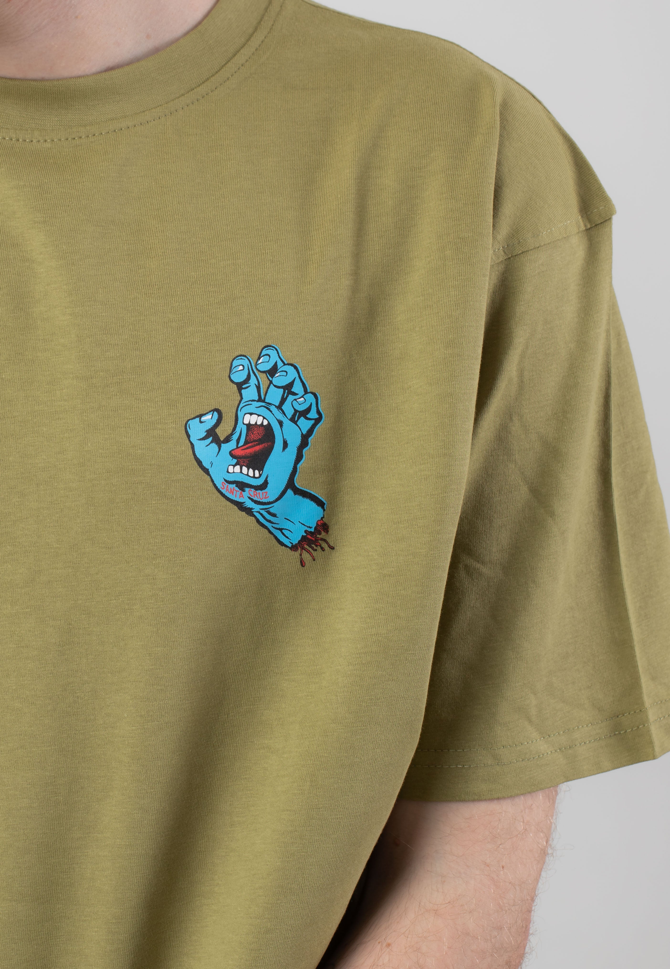 Santa Cruz - Screaming Hand Chest Iguana - T-Shirt | Men-Image