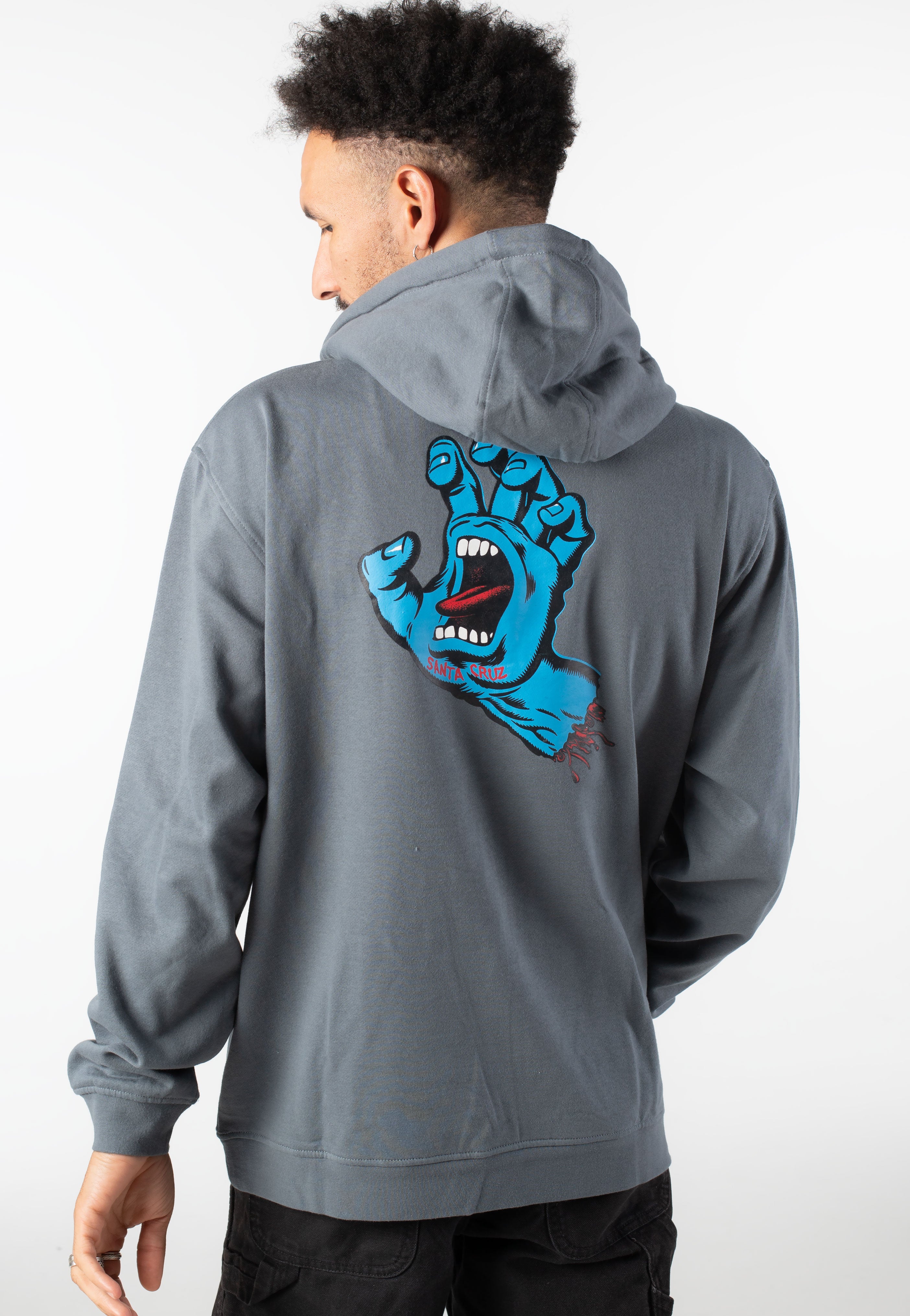Santa Cruz - Screaming Hand Chest Storm Grey - Hoodie | Men-Image
