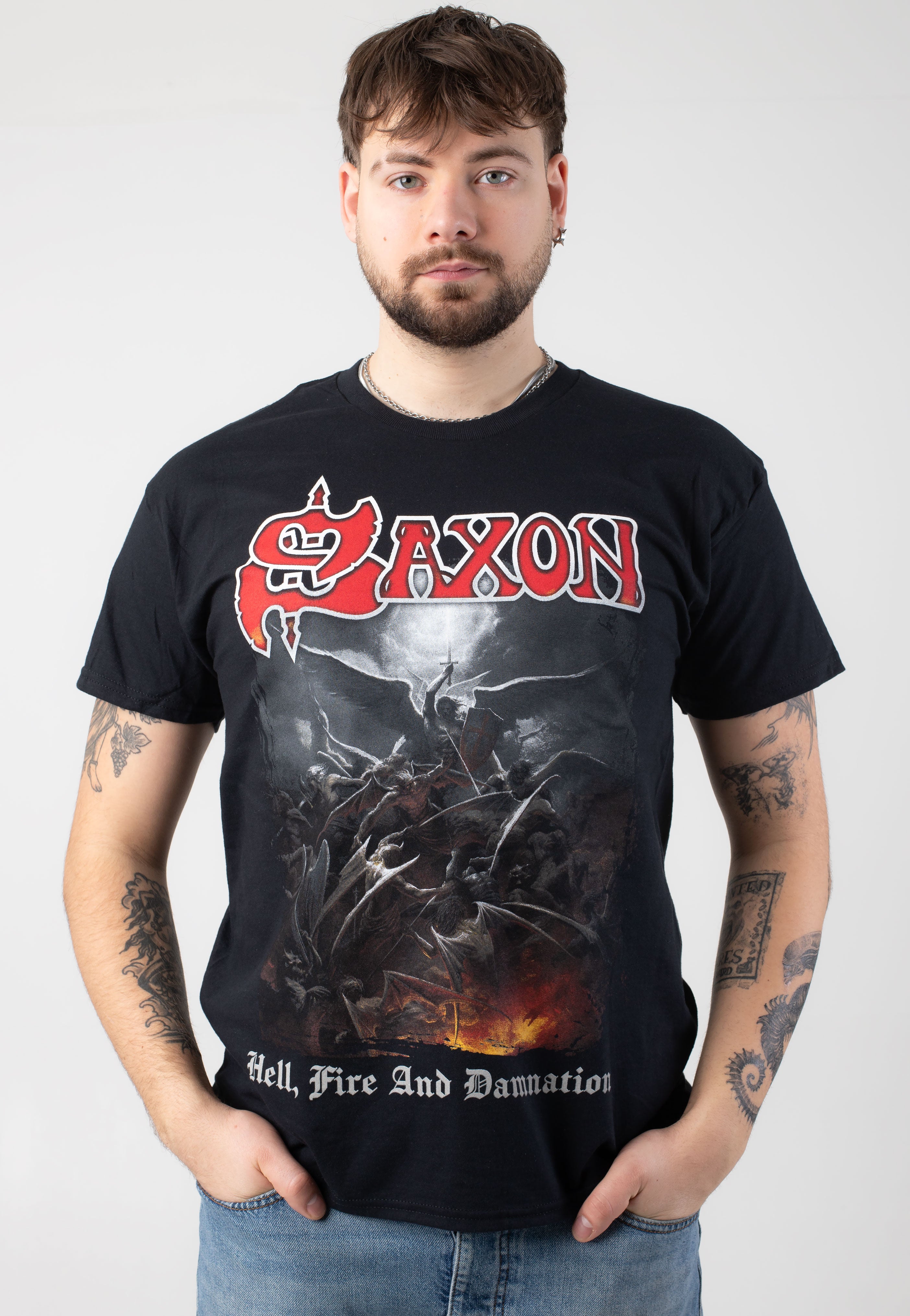 Saxon - Hell, Fire And Damnation - T-Shirt | Men-Image
