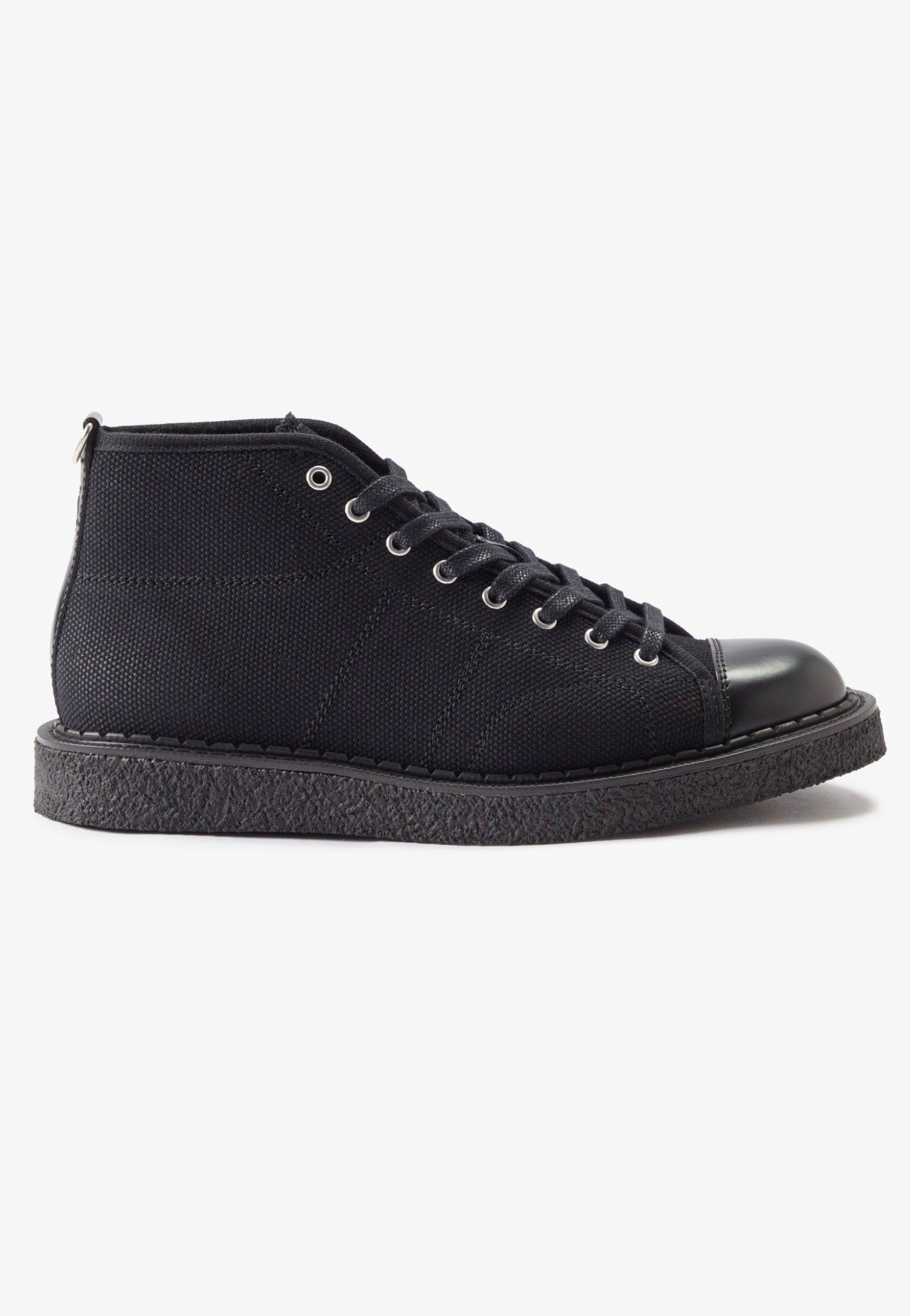 Fred Perry x George Cox - Heavy Canvas Monkey Black - Shoes | Neutral-Image