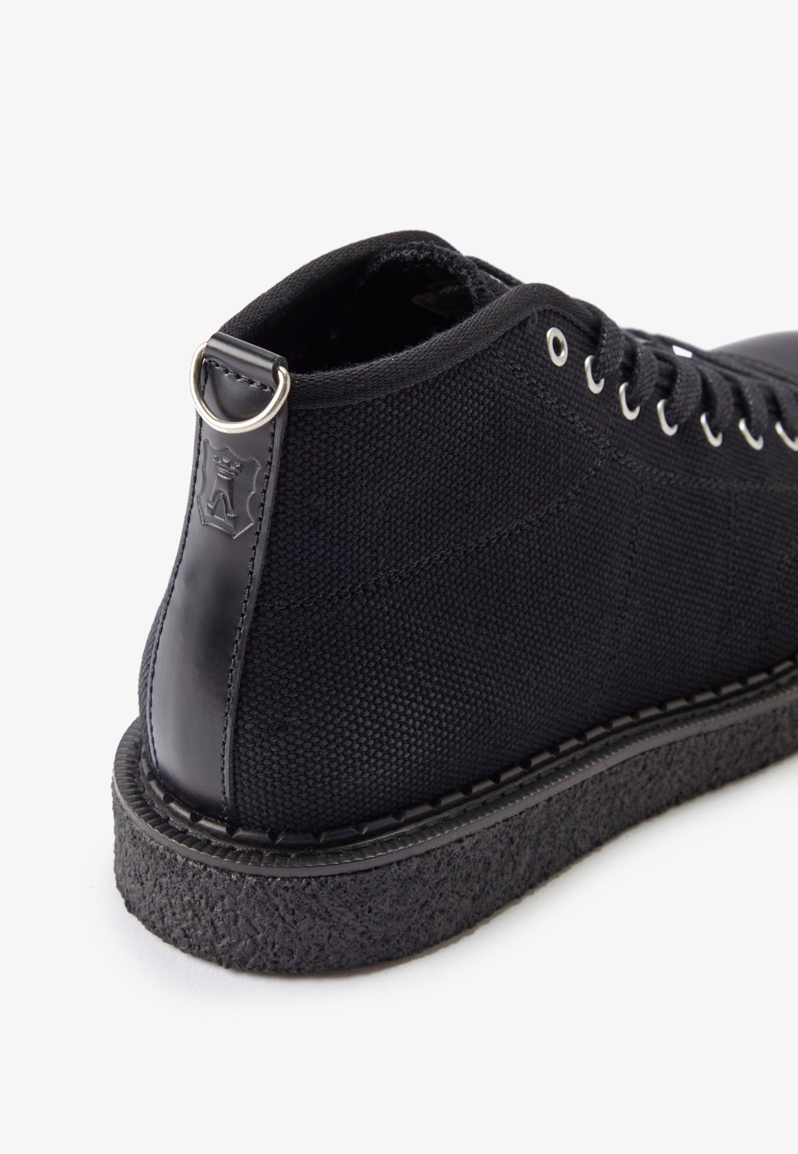 Fred Perry x George Cox - Heavy Canvas Monkey Black - Shoes | Neutral-Image