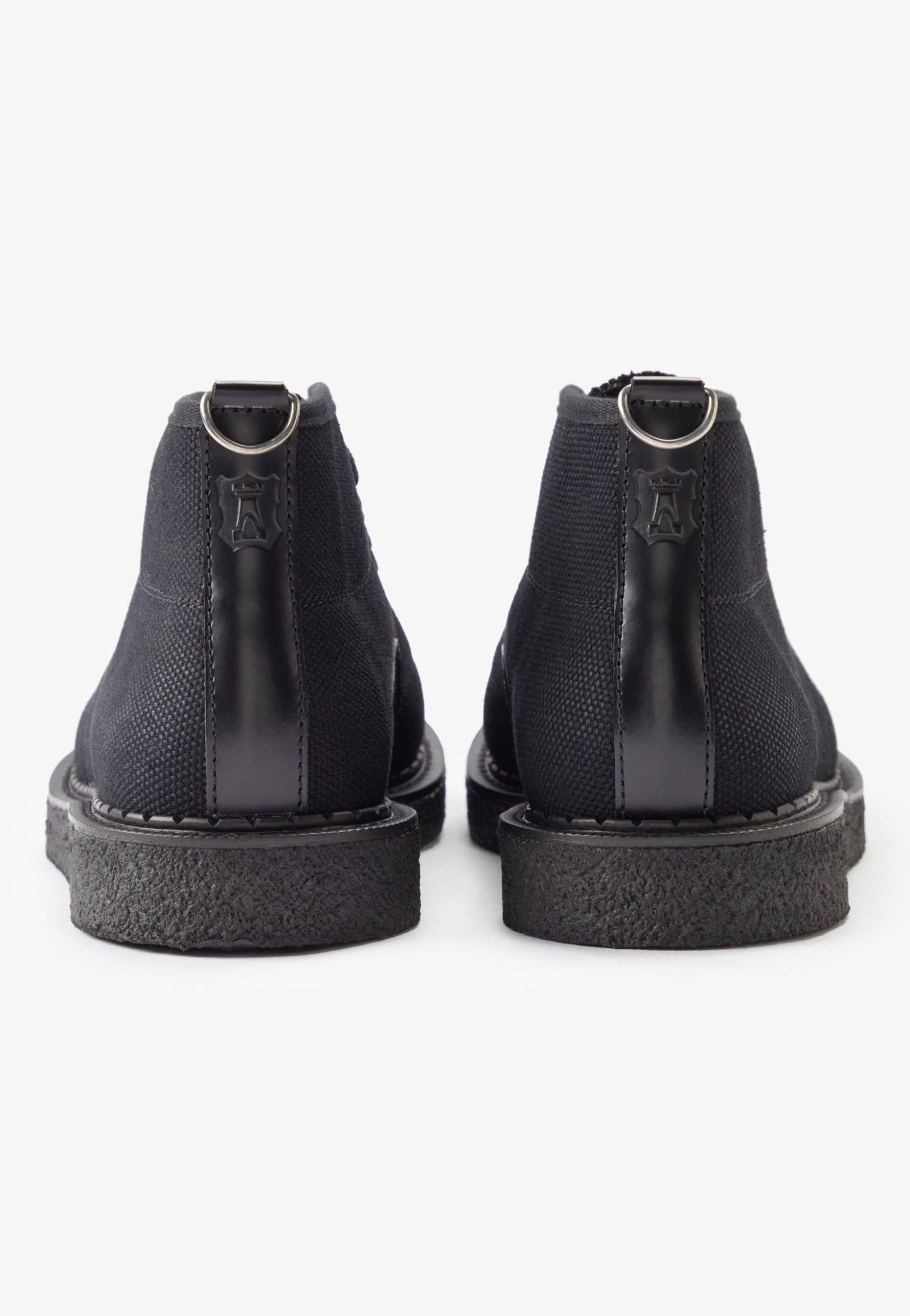 Fred Perry x George Cox - Heavy Canvas Monkey Black - Shoes | Neutral-Image