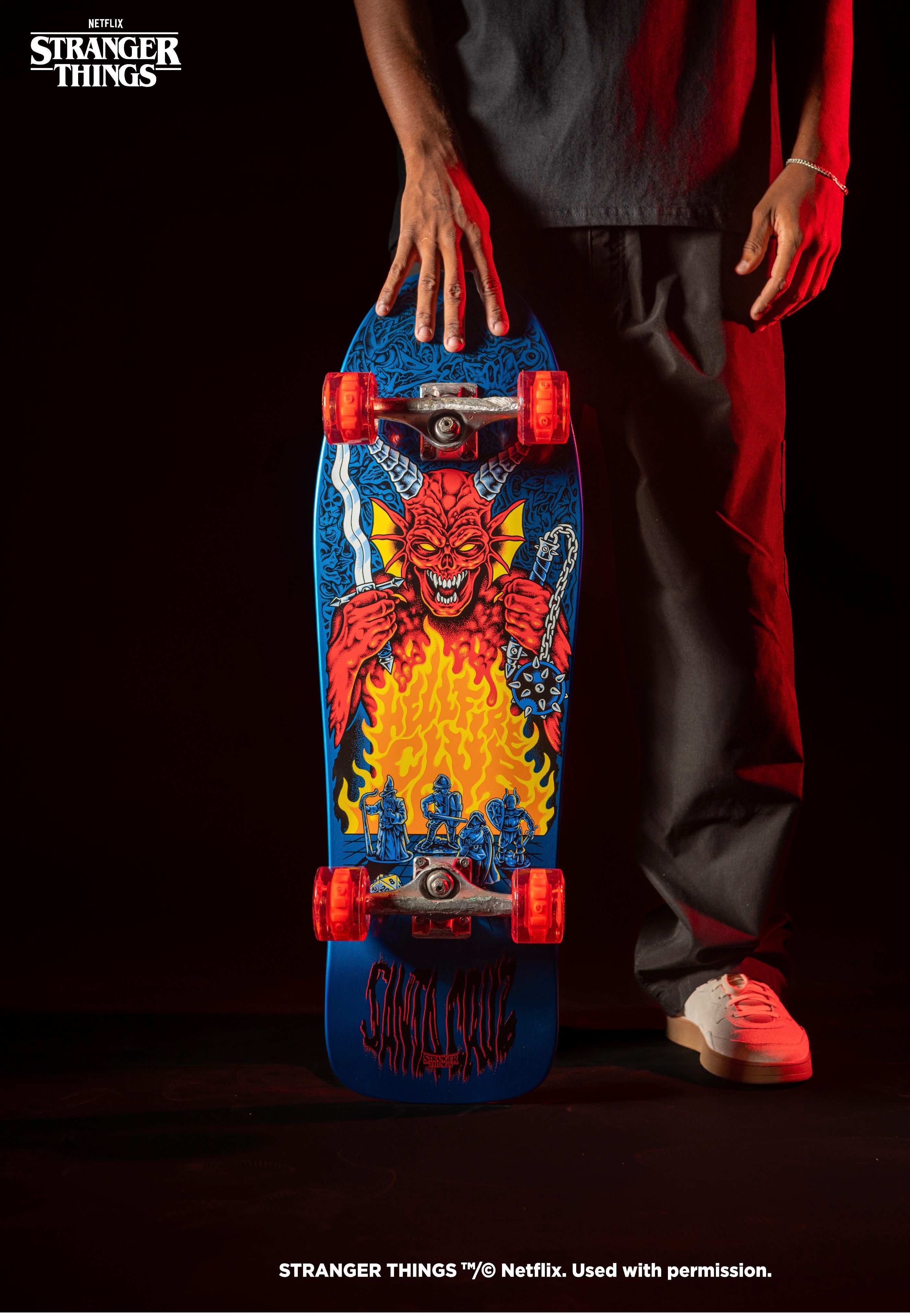 Santa Cruz x Stranger Things - Knox Hellfire Pit 10.07 x 31.275 Inch - Skate Deck | Neutral-Image