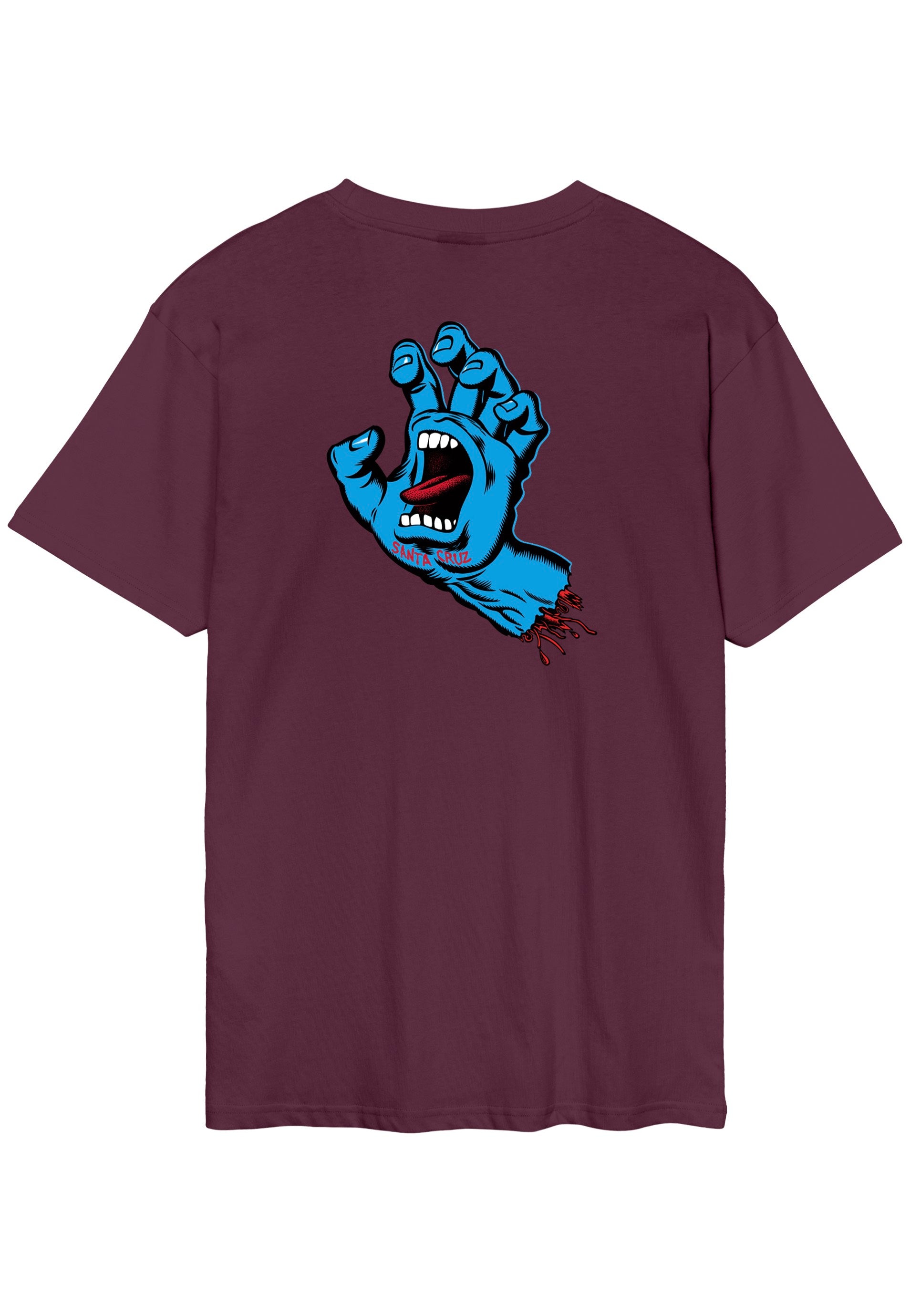 Santa Cruz - Screaming Hand Chest Dark Cherry - T-Shirt | Men-Image