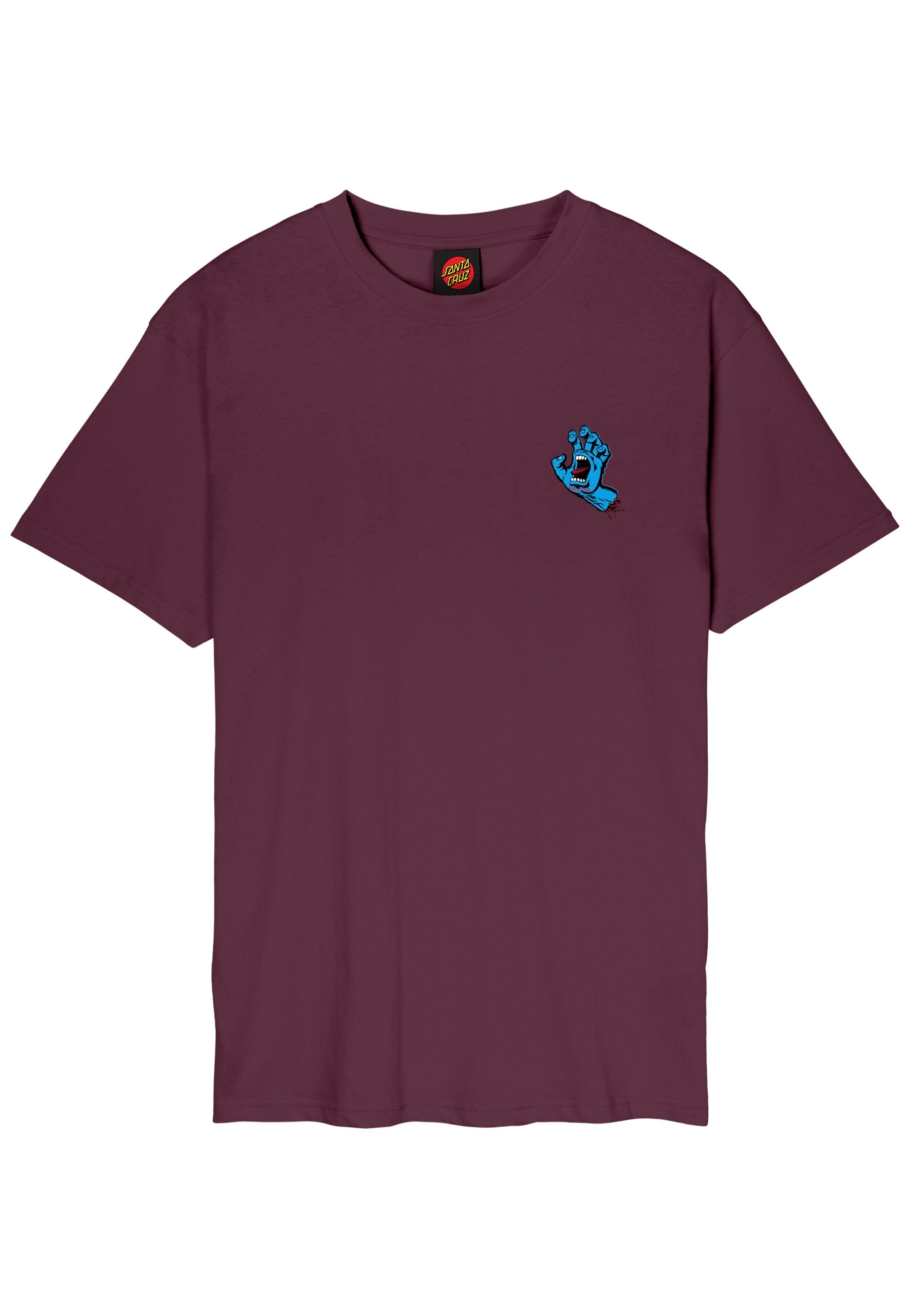 Santa Cruz - Screaming Hand Chest Dark Cherry - T-Shirt | Men-Image