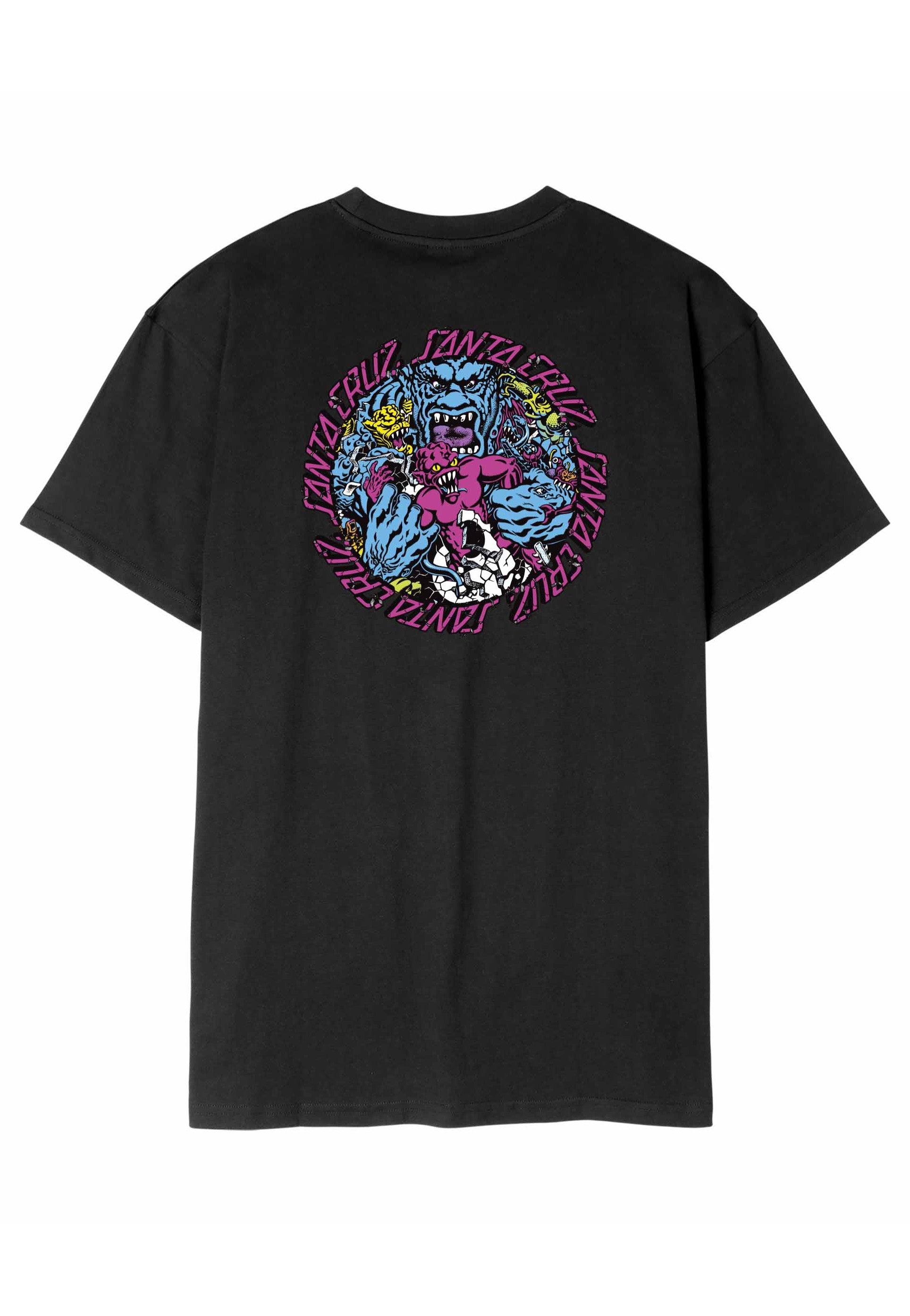 Santa Cruz - Roskopp Monster Strip Black - T-Shirt | Men-Image