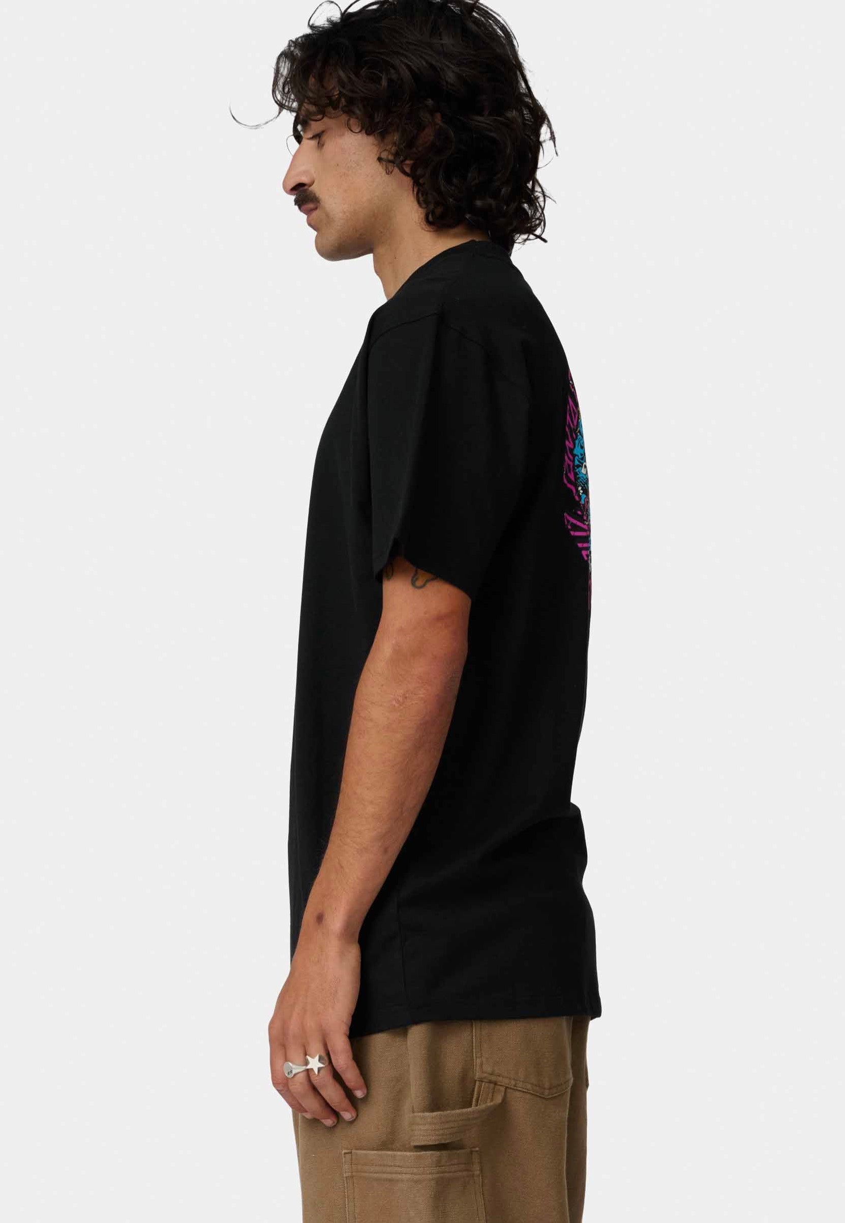 Santa Cruz - Roskopp Monster Strip Black - T-Shirt | Men-Image