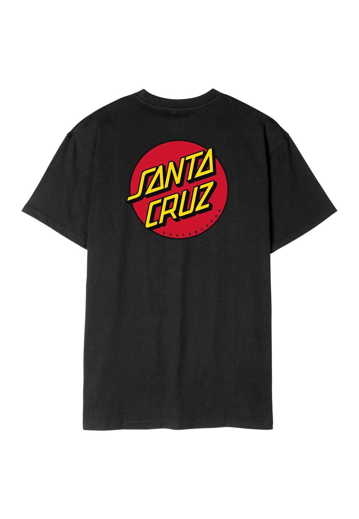 Santa Cruz Classic Dot Chest New Black T-Shirt | Men-Image