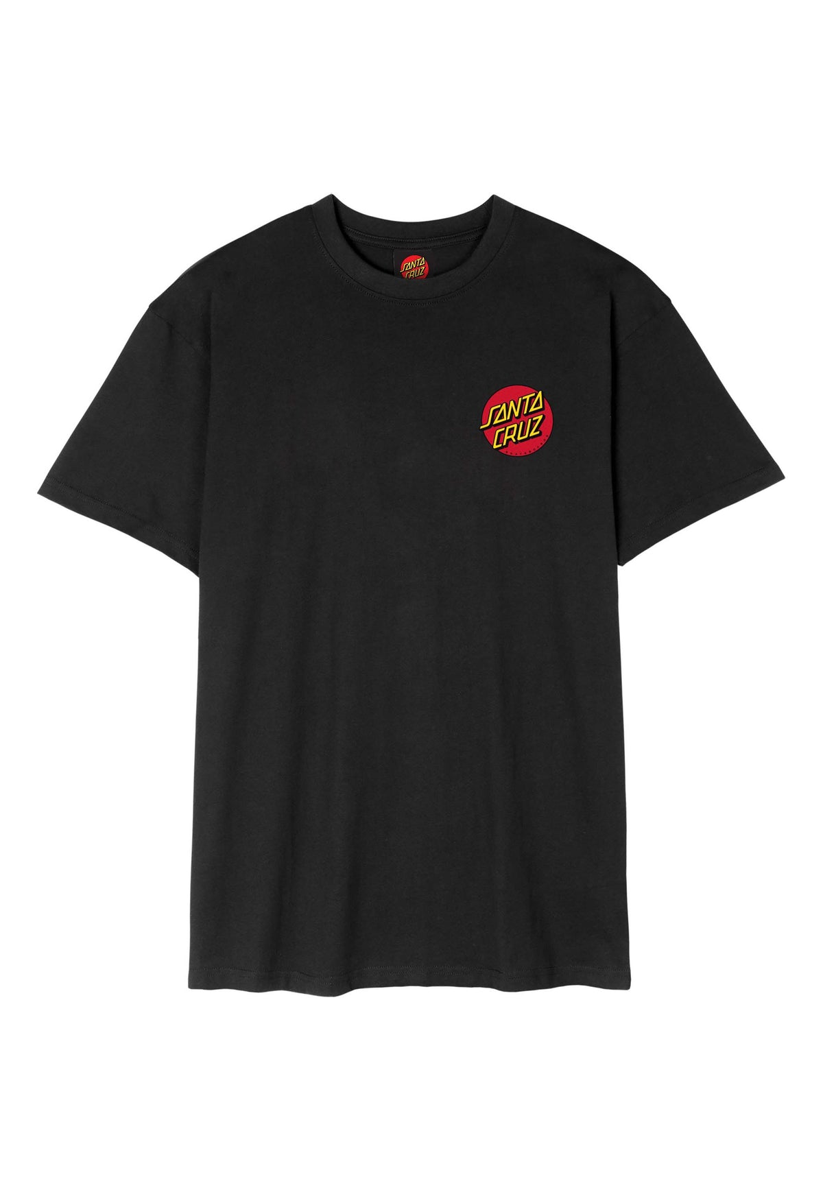 Santa Cruz Classic Dot Chest New Black T-Shirt | Men-Image