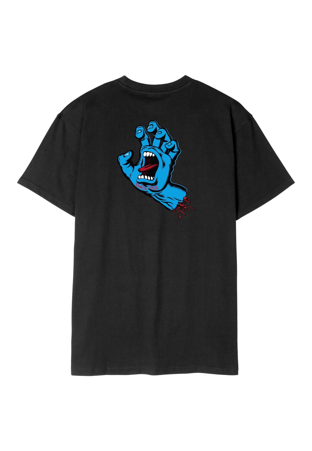Santa Cruz Screaming Hand Chest New Black T-Shirt | Men-Image