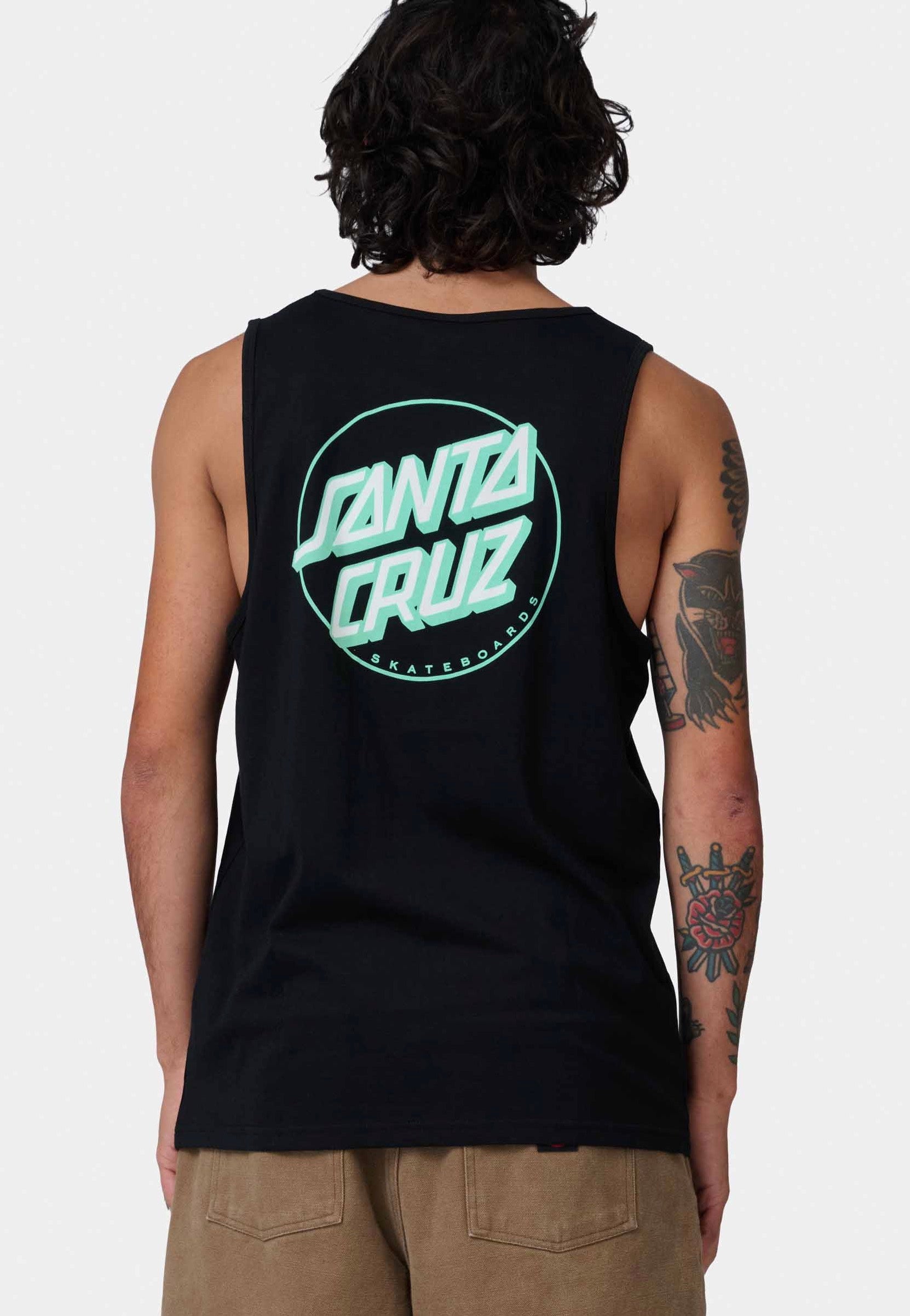 Santa Cruz - Partial Dot Black/Mint - Tank | Men-Image