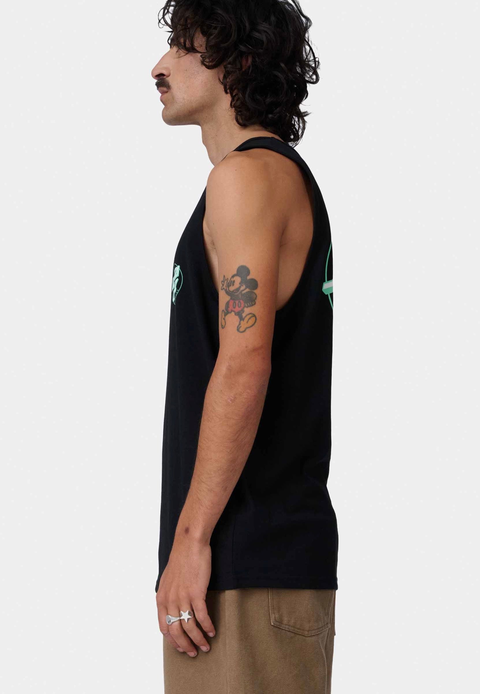 Santa Cruz - Partial Dot Black/Mint - Tank | Men-Image