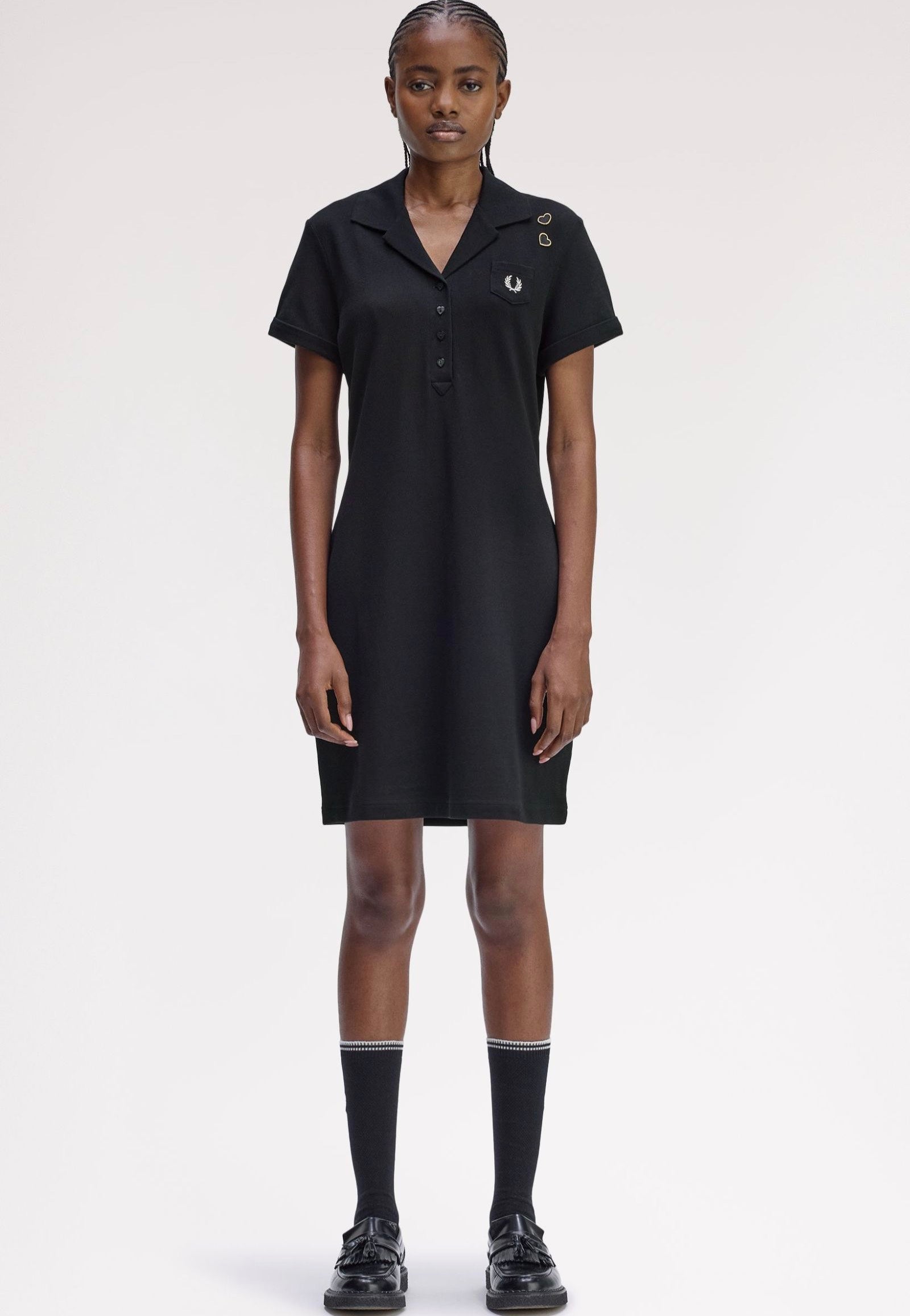 Fred Perry x Amy Winehouse - Pocket Detail Pique Black - Dress | Women-Image