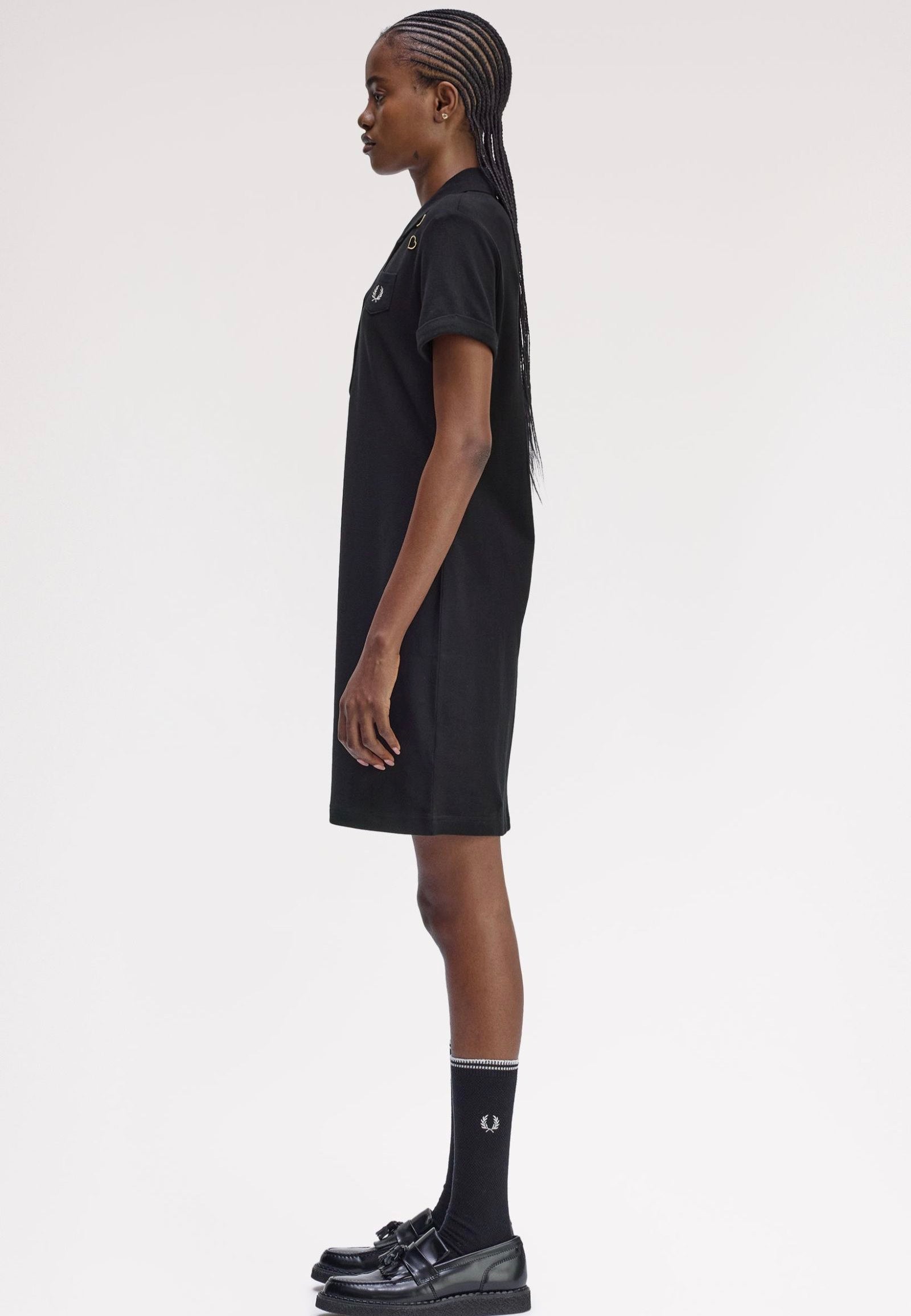 Fred Perry x Amy Winehouse - Pocket Detail Pique Black - Dress | Women-Image