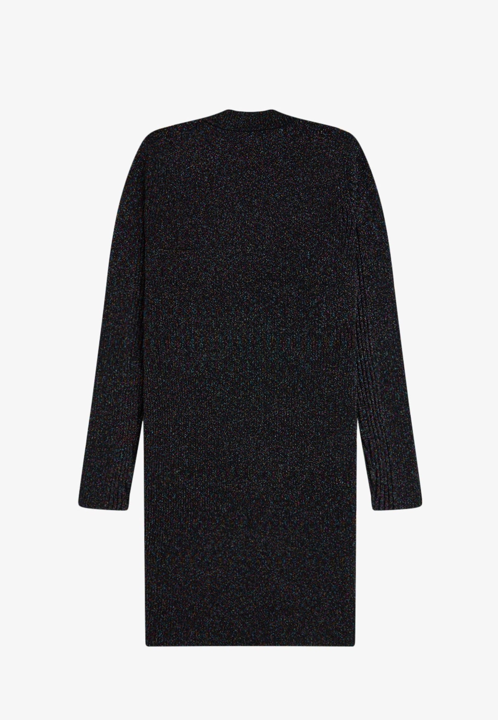Fred Perry x Amy Winehouse - Metallic Ribbed Black - Dress | Women-Image