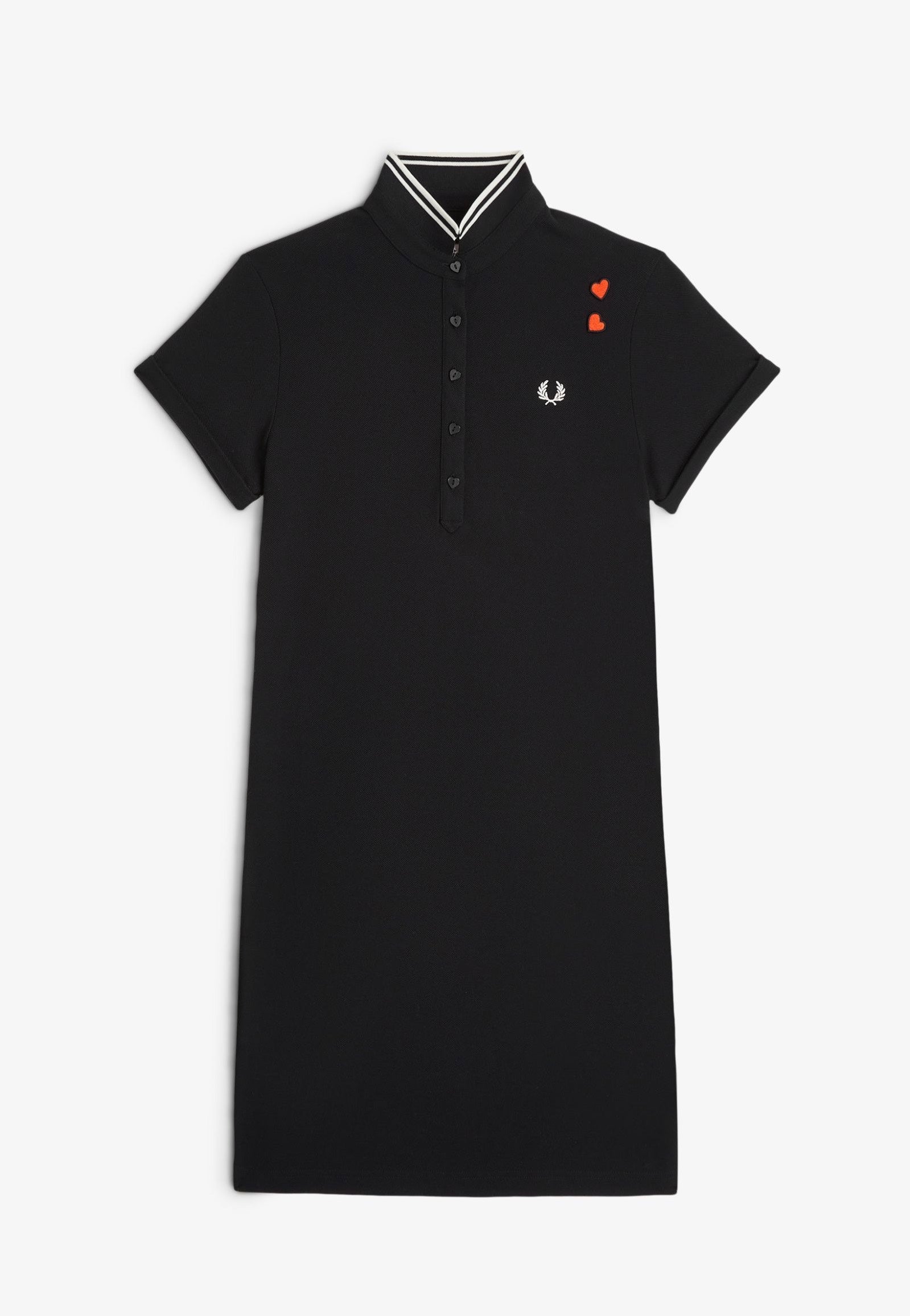 Fred Perry x Amy Winehouse - Tipped Polo Black - Dress | Women-Image