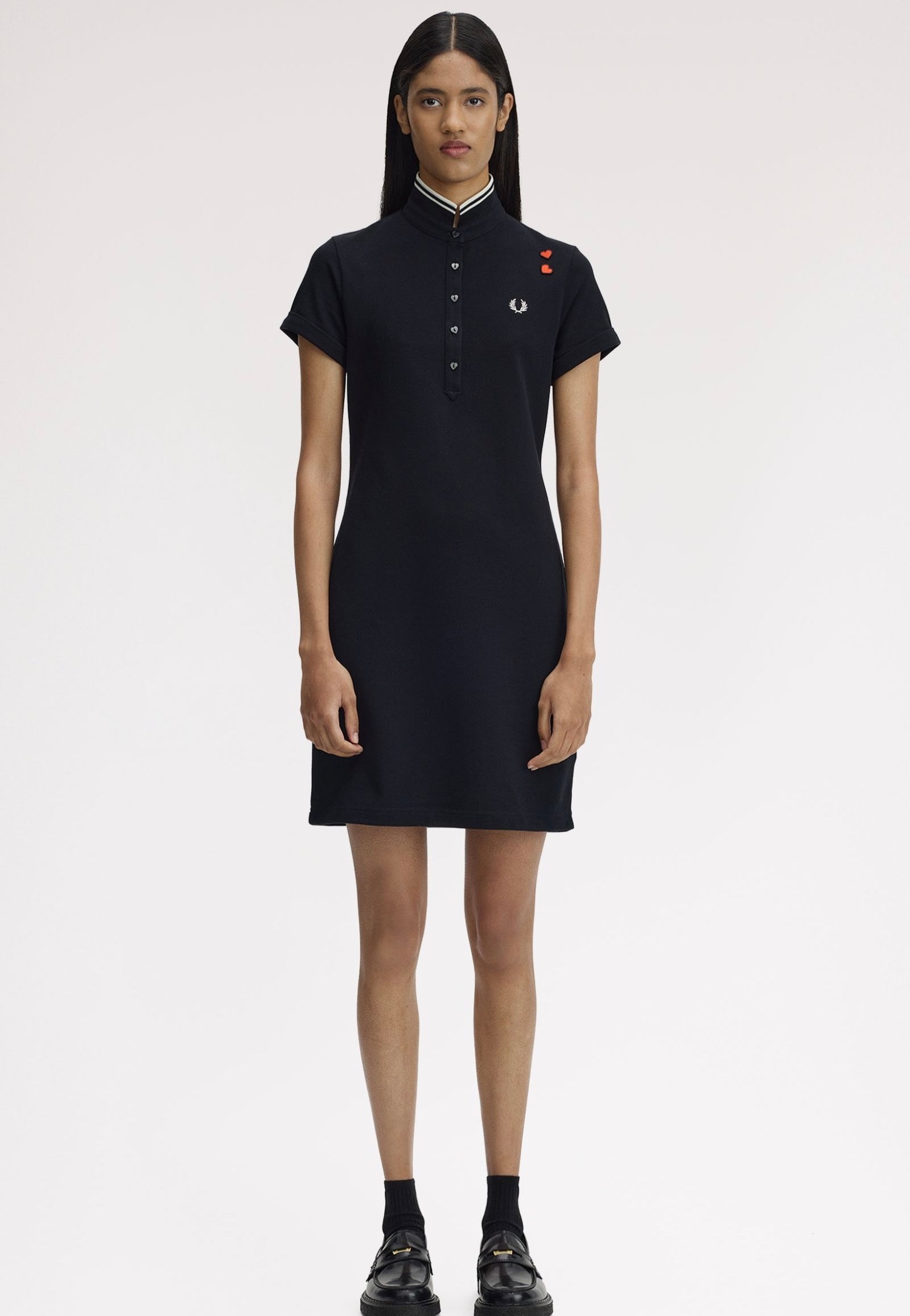 Fred Perry x Amy Winehouse - Tipped Polo Black - Dress | Women-Image