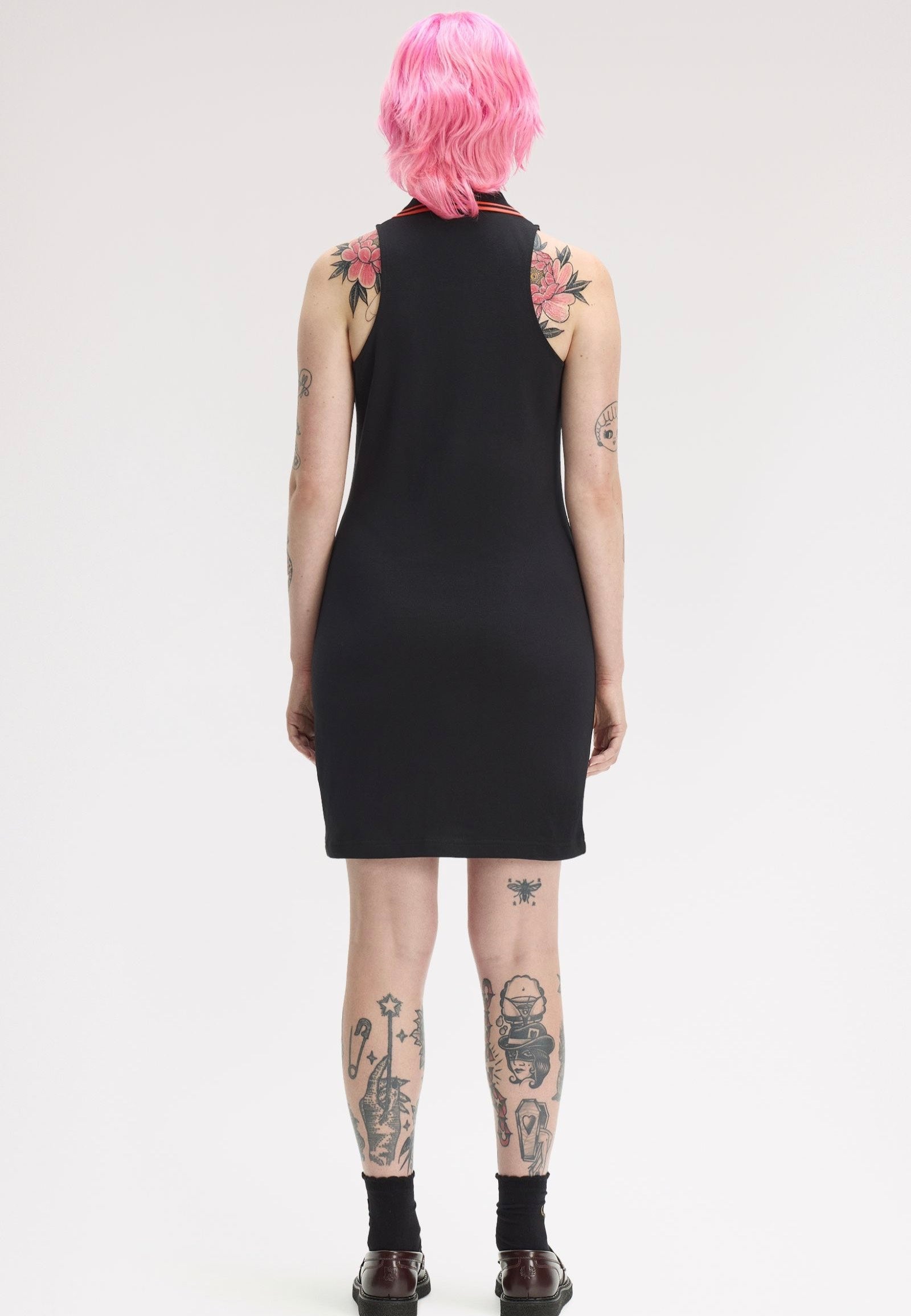 Fred Perry x Amy Winehouse - Sleeveless Pique Black - Dress | Women-Image
