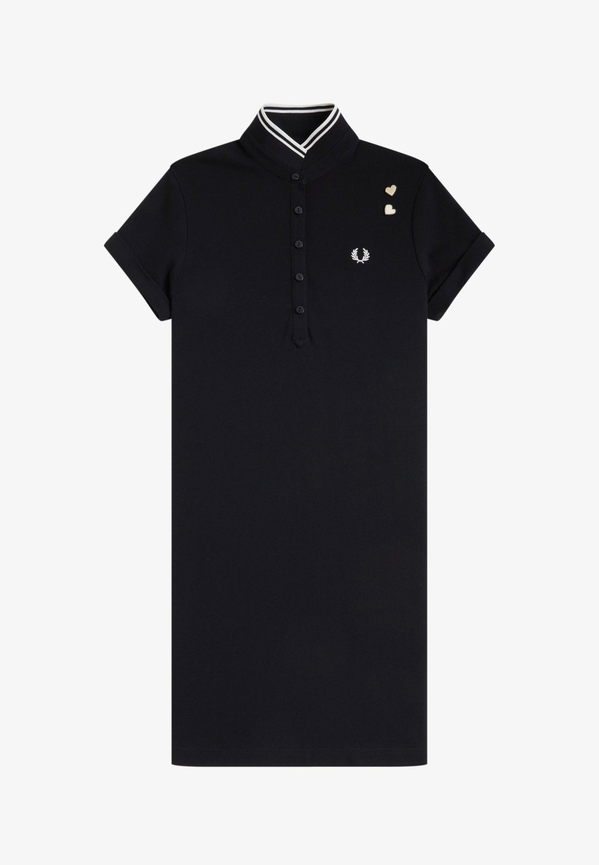 Fred Perry x Amy Winehouse Tipped Polo Black Robe | Women-Image