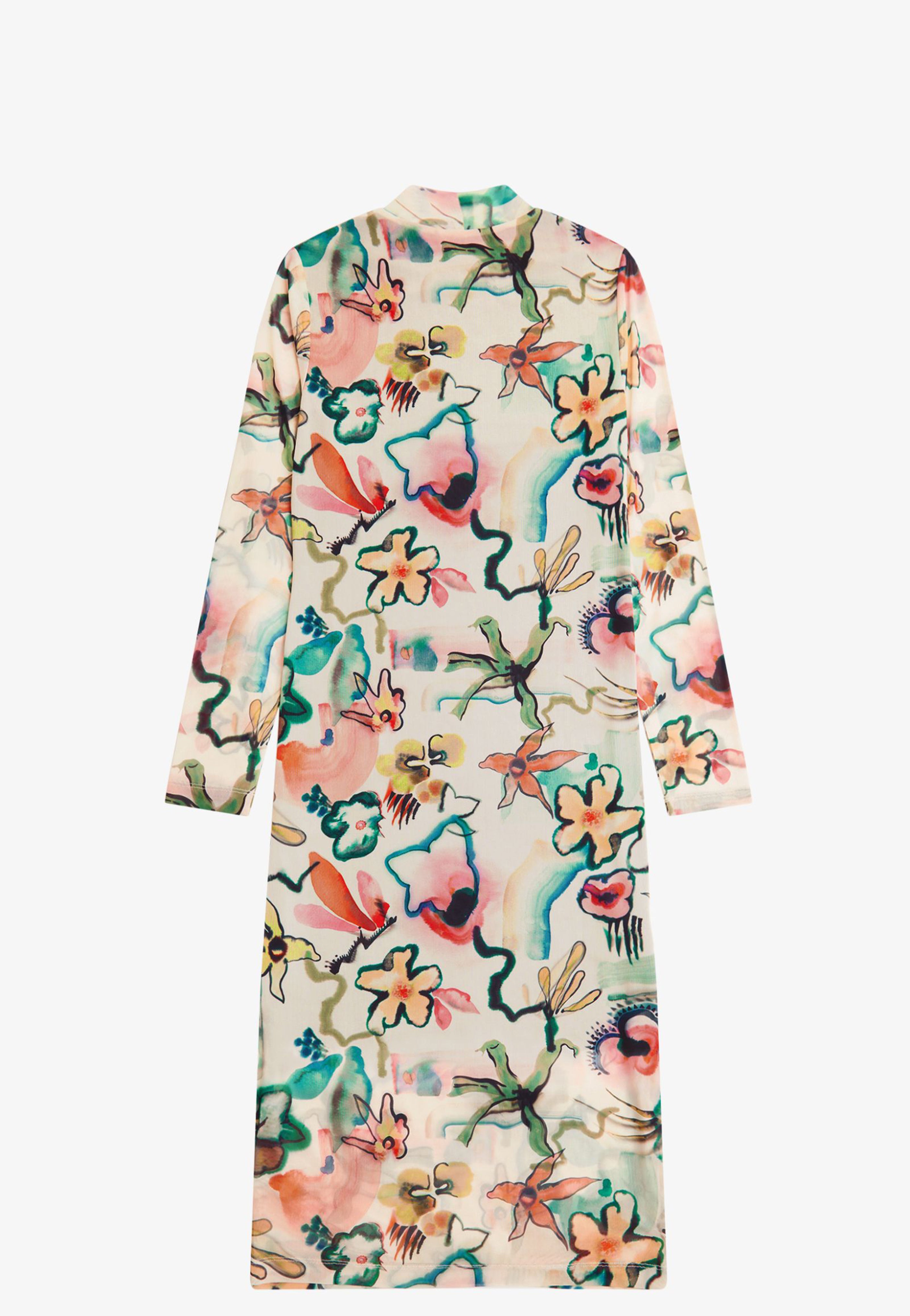 Fred Perry x Amy Winehouse Printed Mesh Mock Neck Silky Peach