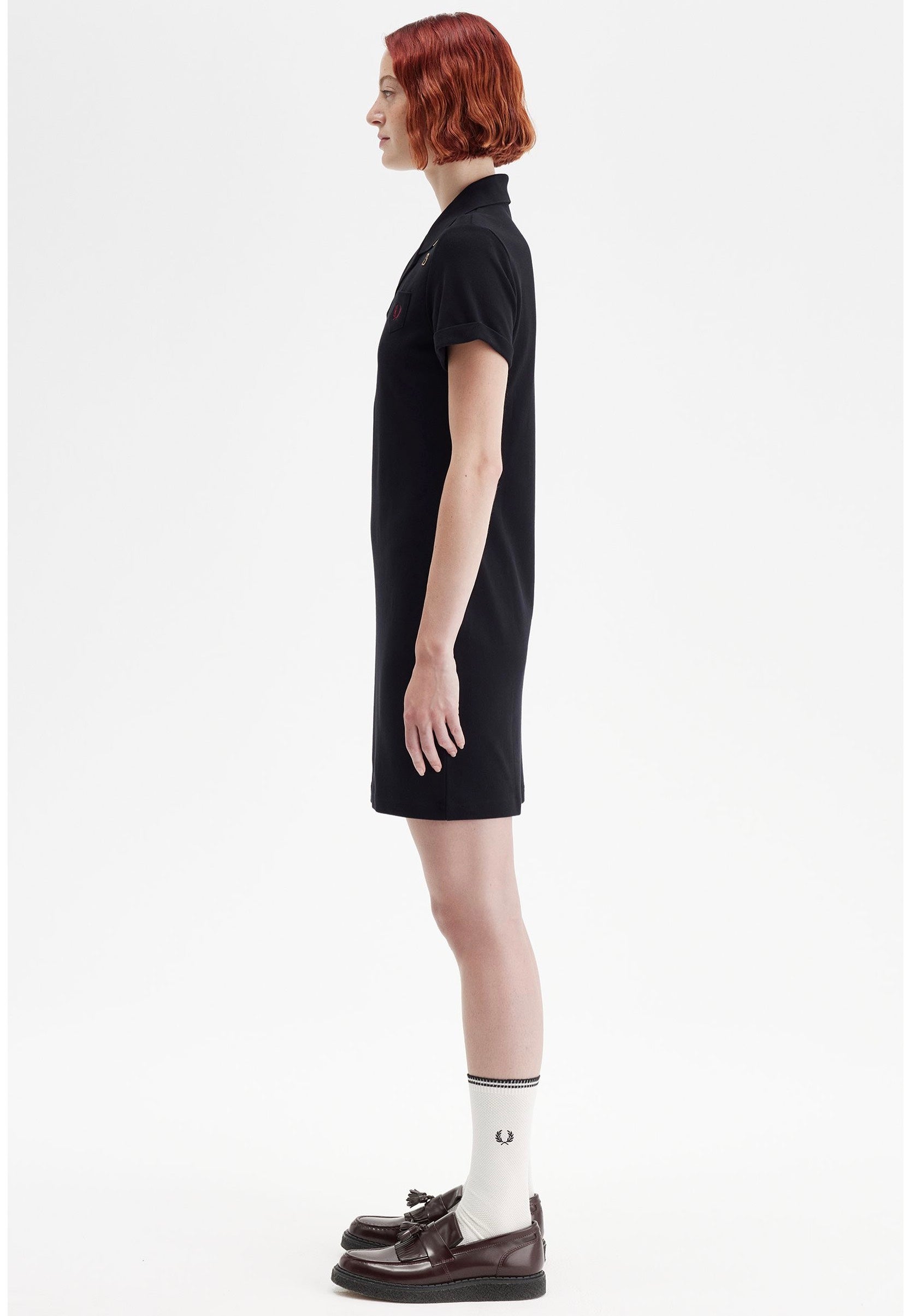 Fred Perry x Amy Winehouse - Pocket Detail Pique Black - Dress | Women-Image