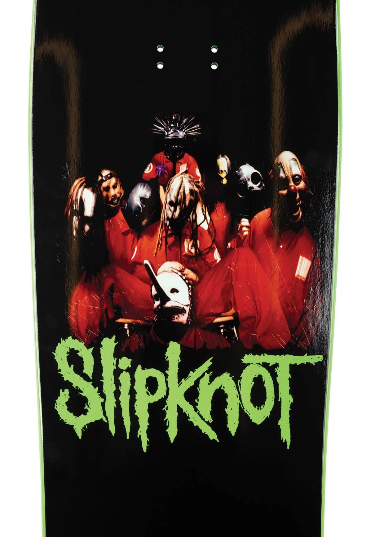 Welcome x Slipknot - Self-Titled on Gaia 9.67" Black/Green Dip - Skate Deck | Neutral-Image