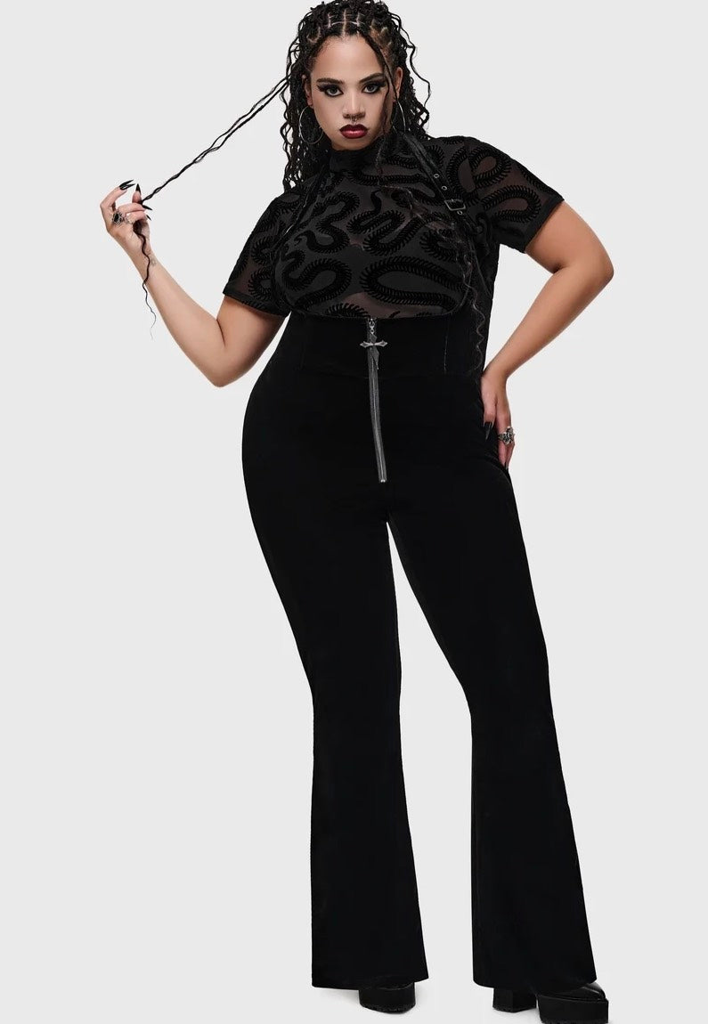 Killstar Serpentes Black Top | Women-Image