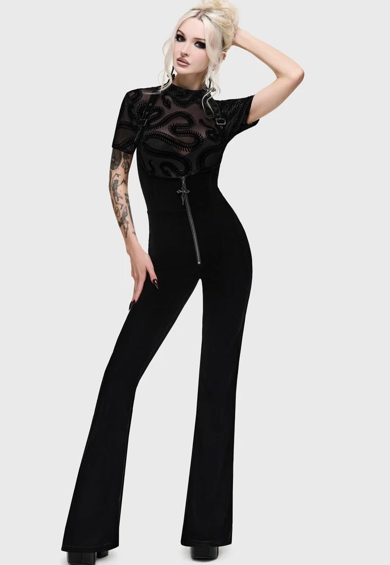 Killstar Serpentes Black Top | Women-Image