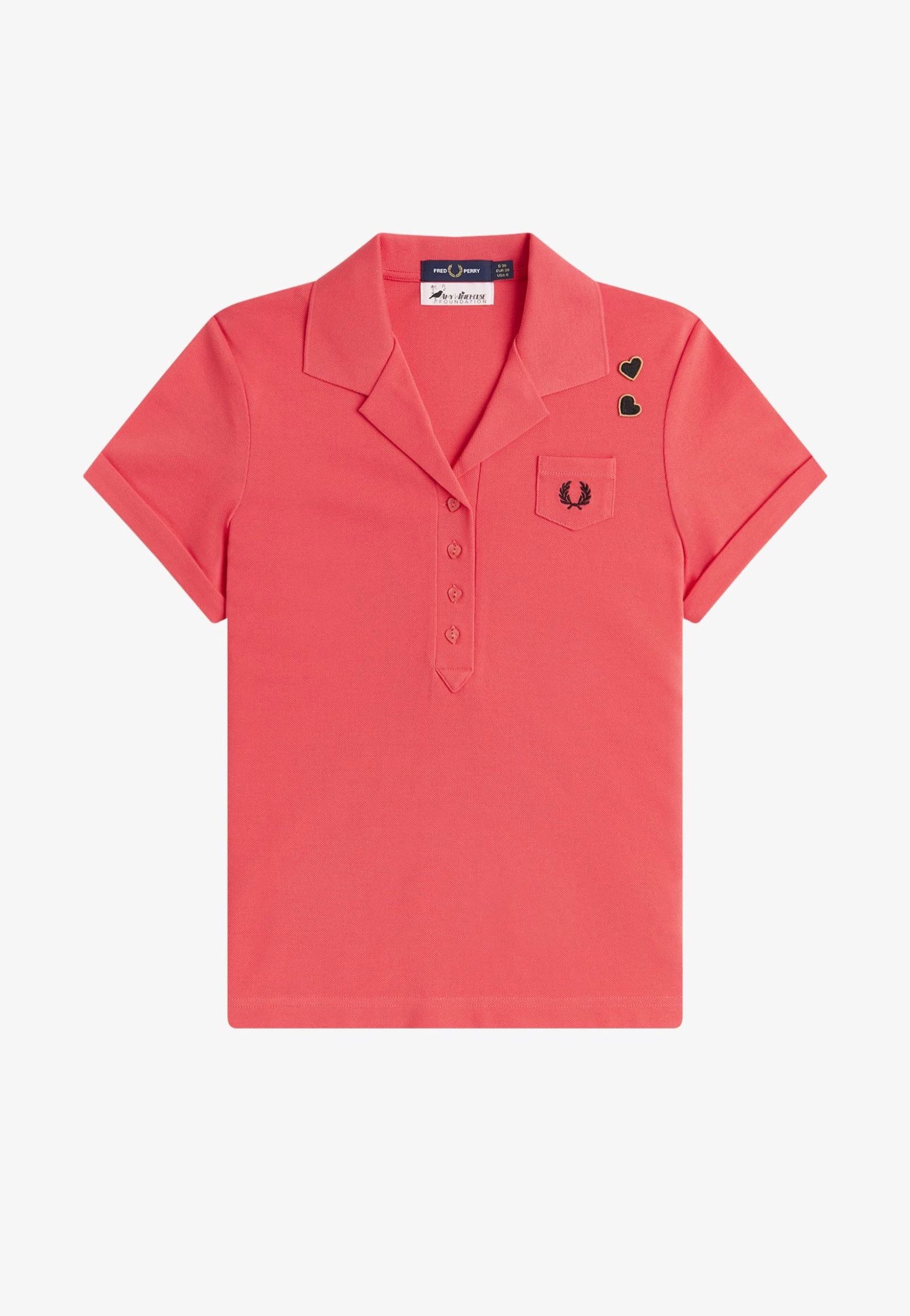 Fred Perry x Amy Winehouse - Pocket Detail Flamingo Tan - Polo | Women-Image