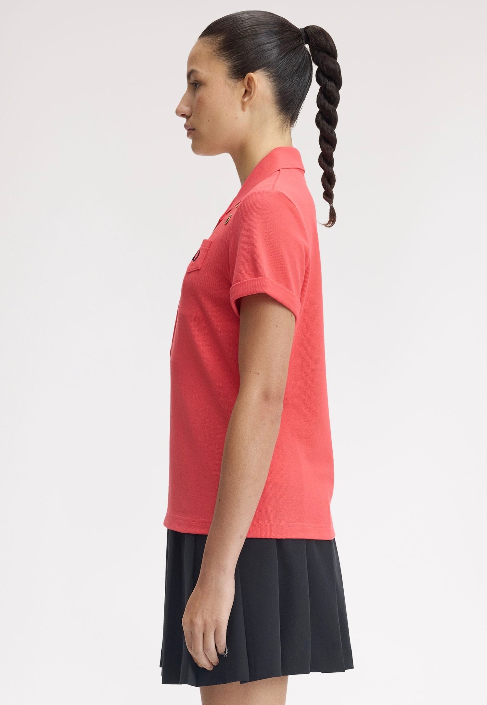 Fred Perry x Amy Winehouse - Pocket Detail Flamingo Tan - Polo | Women-Image