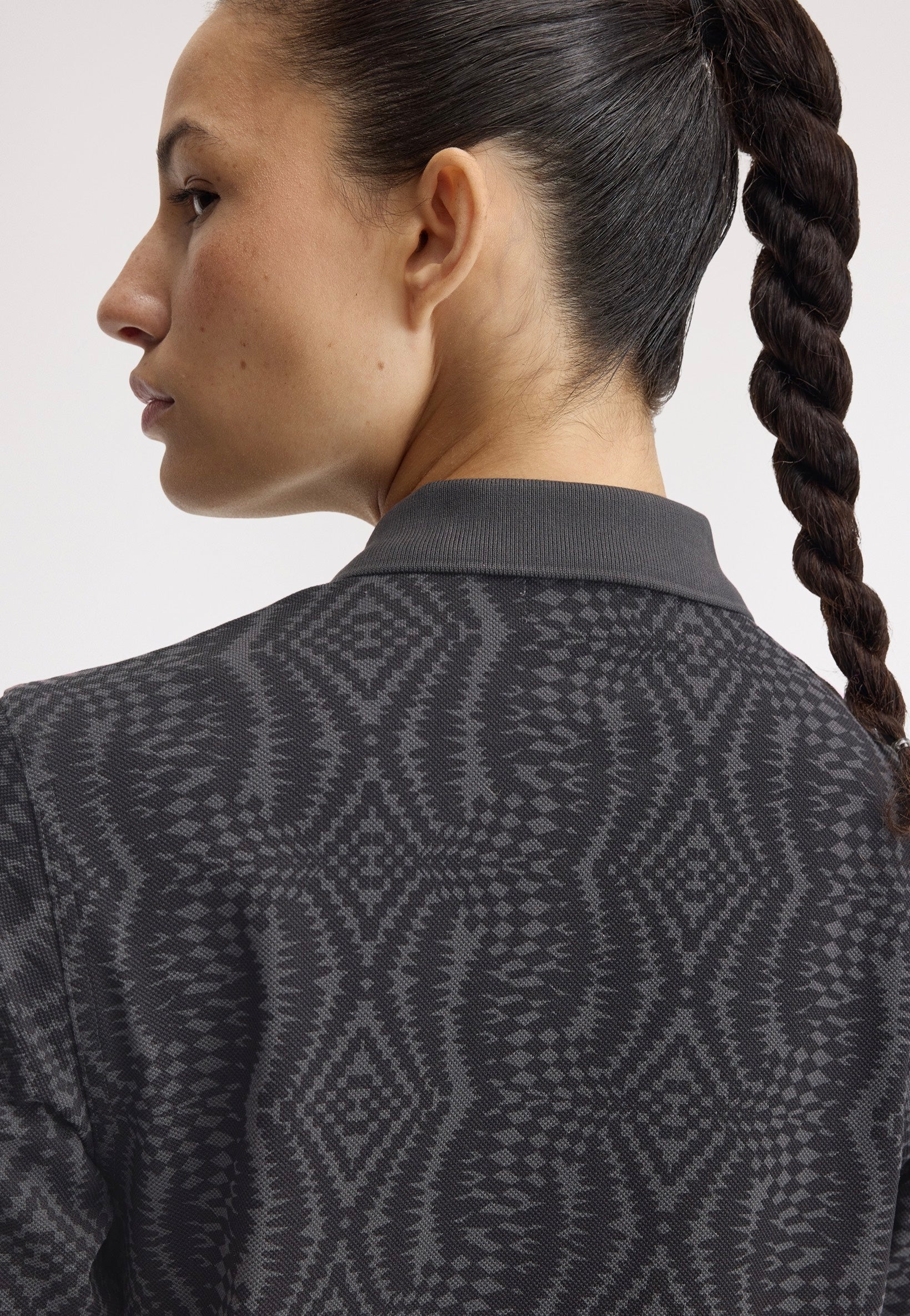 Fred Perry x Amy Winehouse - Printed Fred Perry Anchor Grey - Polo | Women-Image