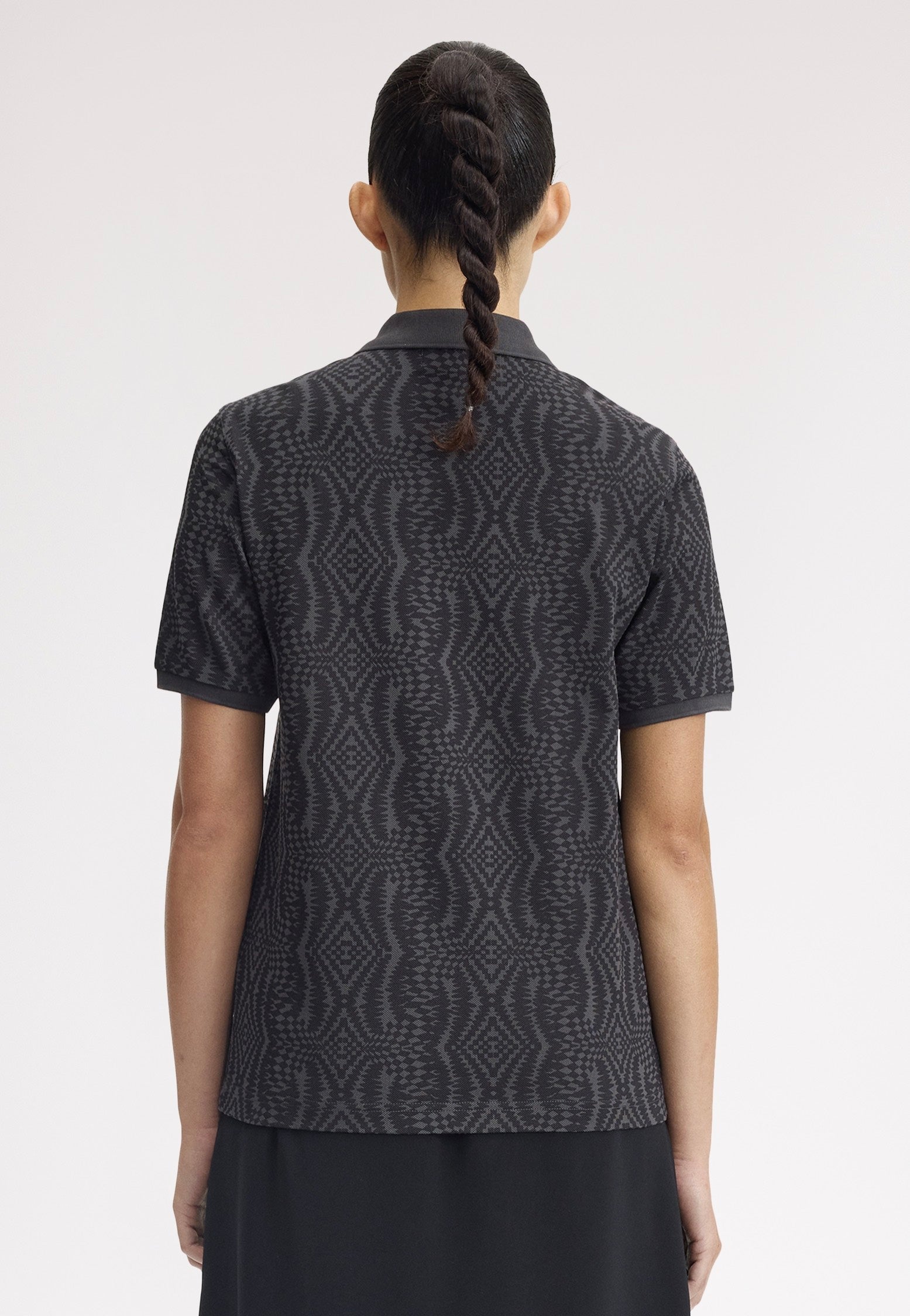 Fred Perry x Amy Winehouse - Printed Fred Perry Anchor Grey - Polo | Women-Image