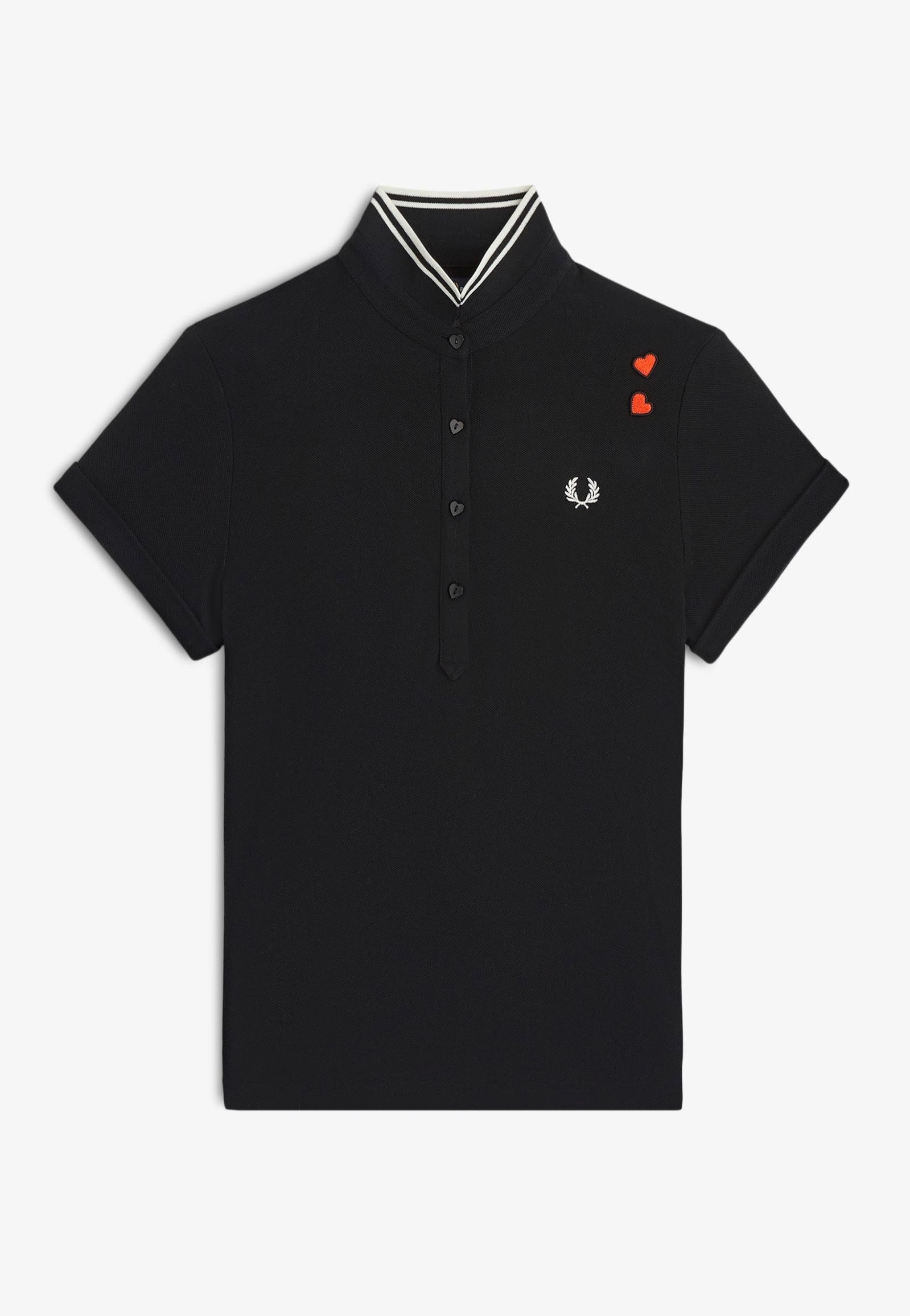 Fred Perry x Amy Winehouse - Tipped Black - Polo | Women-Image
