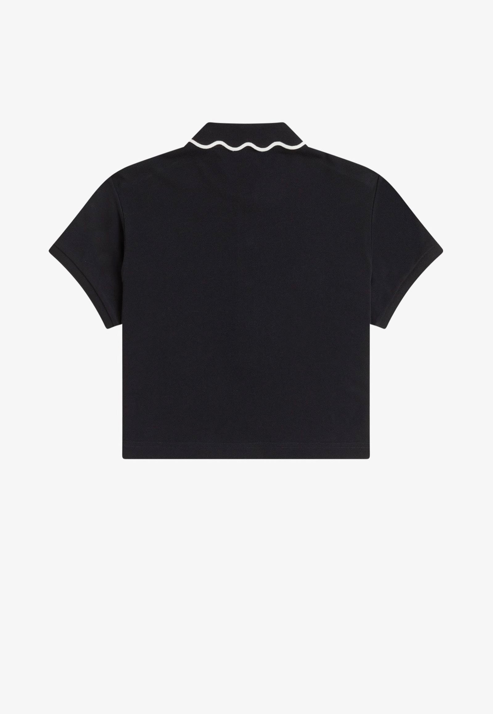 Fred Perry x Amy Winehouse - Scalloped Trim Black - Polo | Women-Image