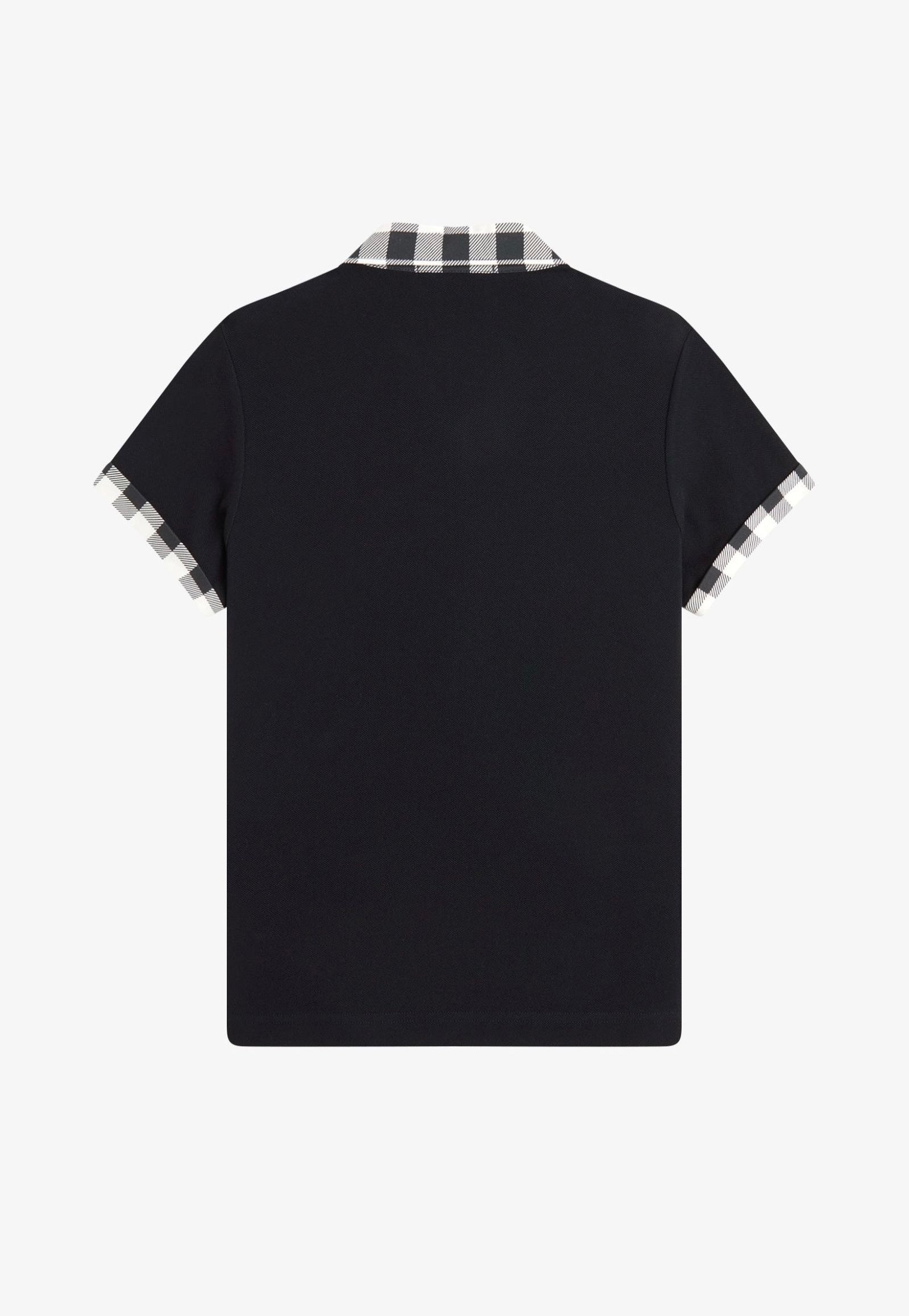 Fred Perry x Amy Winehouse - Printed Trim Black - Polo | Women-Image