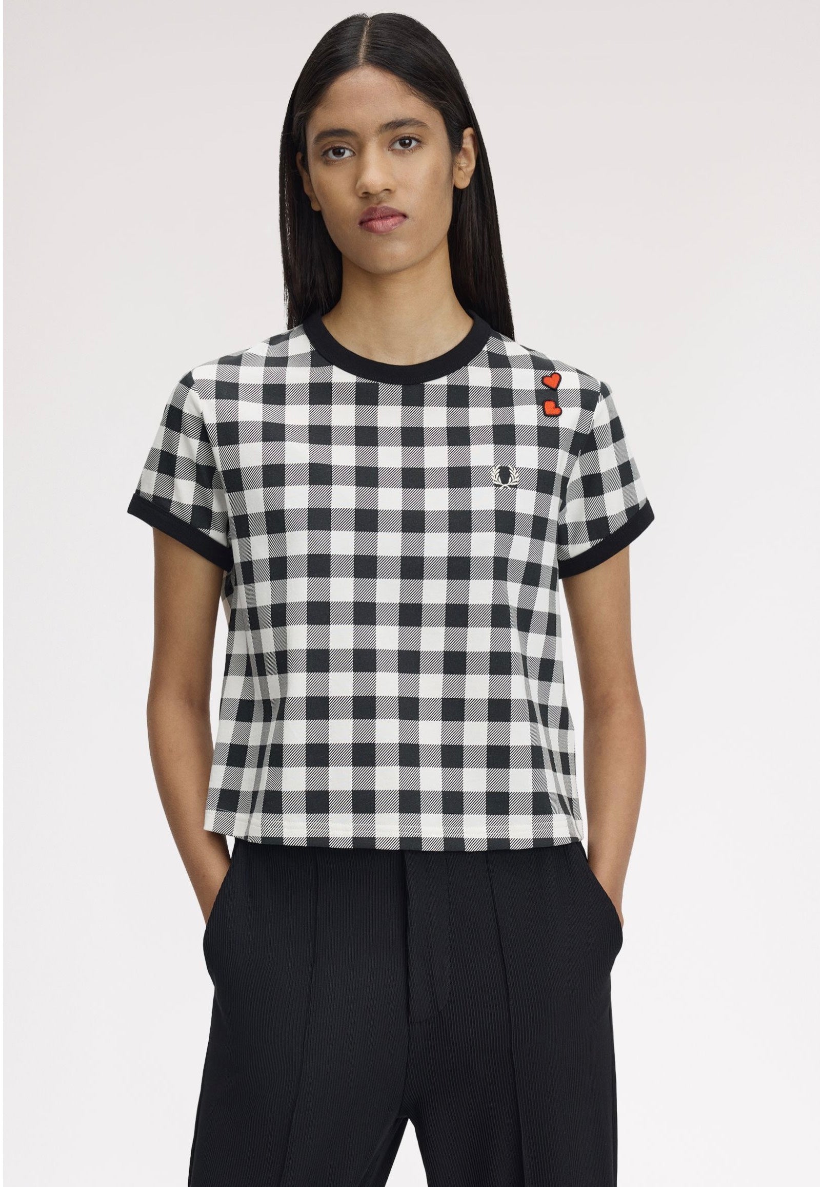 Fred Perry x Amy Winehouse - Printed Light Ecru - T-Shirt | Women-Image