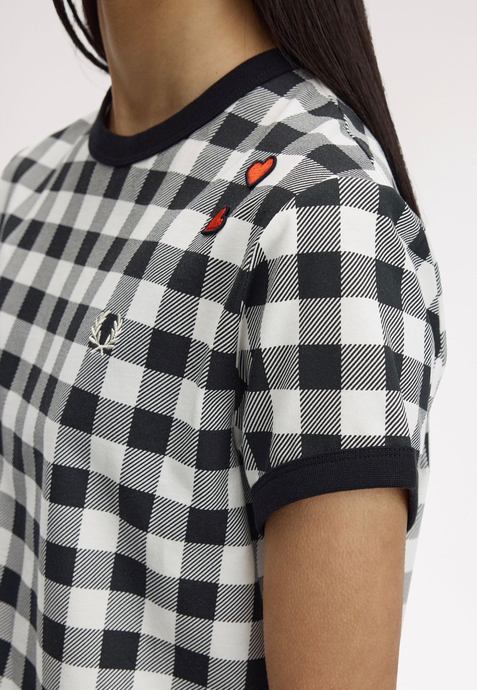 Fred Perry x Amy Winehouse - Printed Light Ecru - T-Shirt | Women-Image