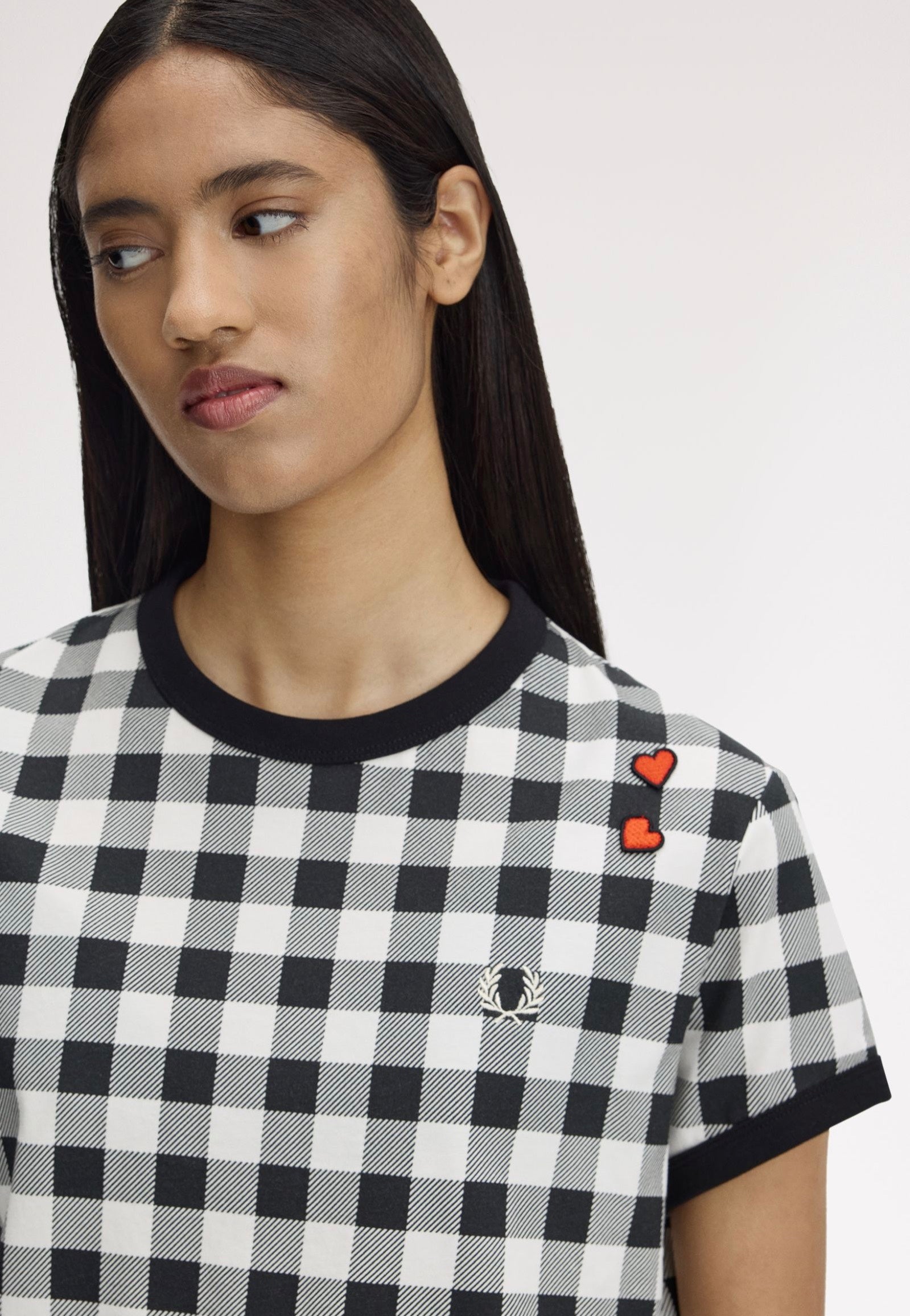 Fred Perry x Amy Winehouse - Printed Light Ecru - T-Shirt | Women-Image