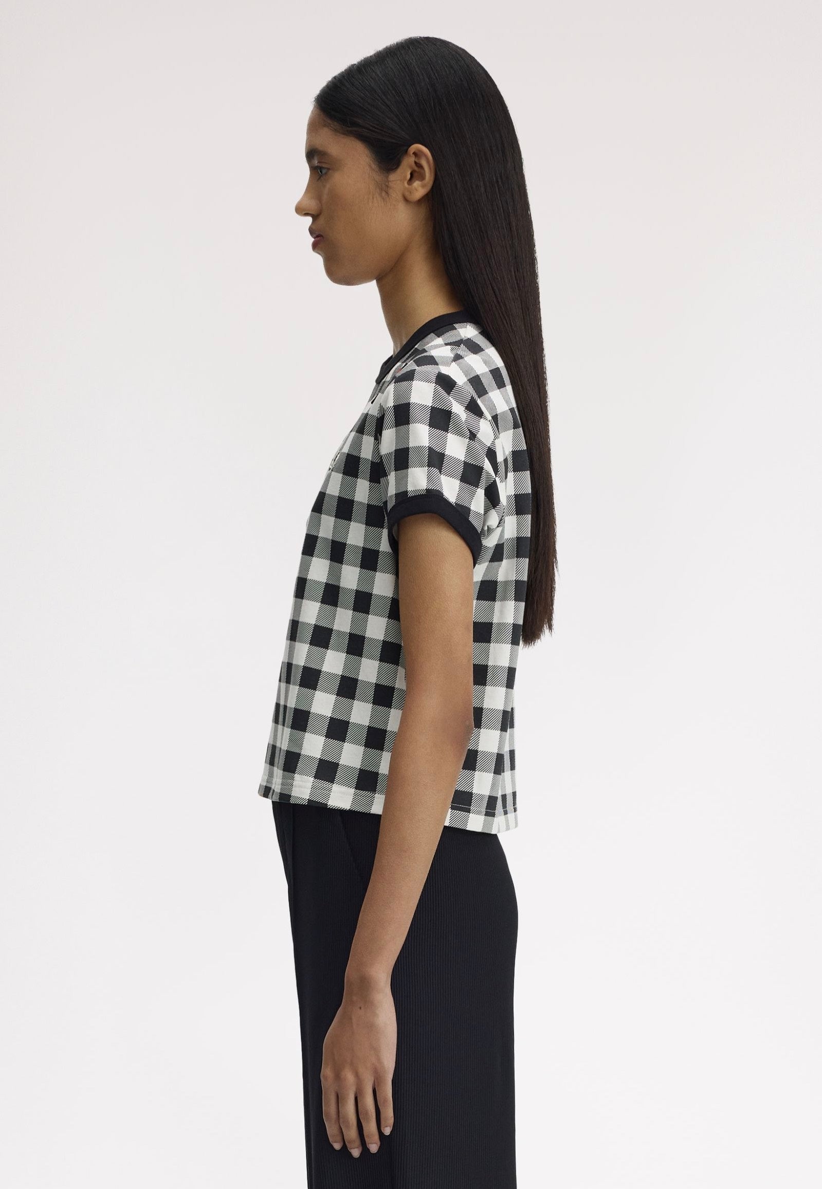 Fred Perry x Amy Winehouse - Printed Light Ecru - T-Shirt | Women-Image