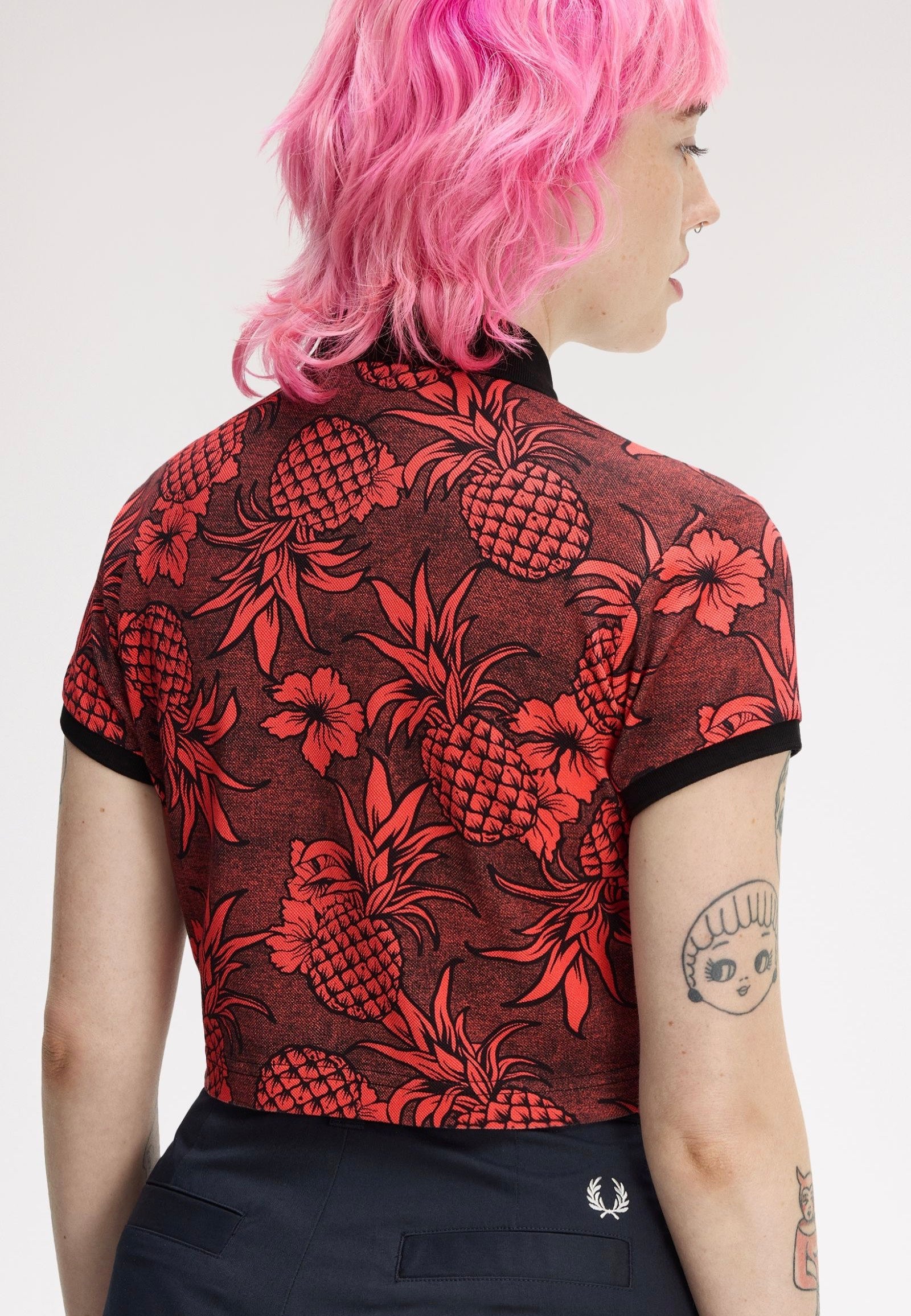 Fred Perry x Amy Winehouse - Printed Strawberry Cream - Polo | Women-Image
