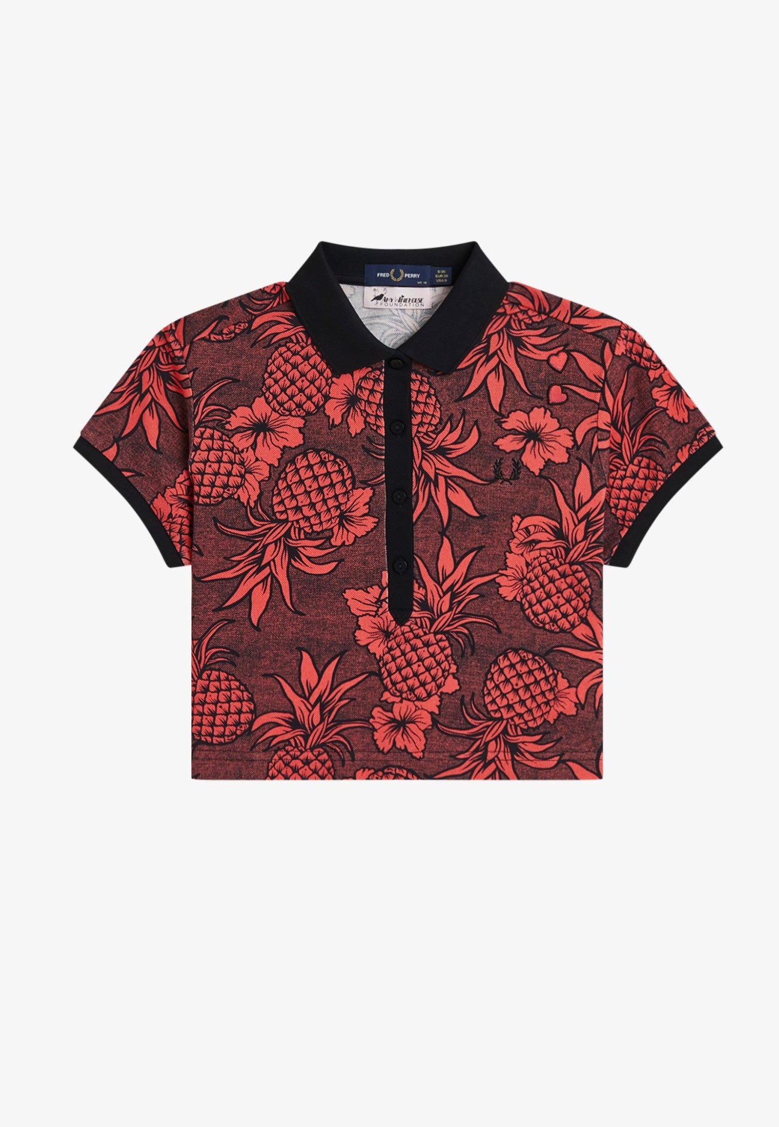 Fred Perry x Amy Winehouse - Printed Strawberry Cream - Polo | Women-Image