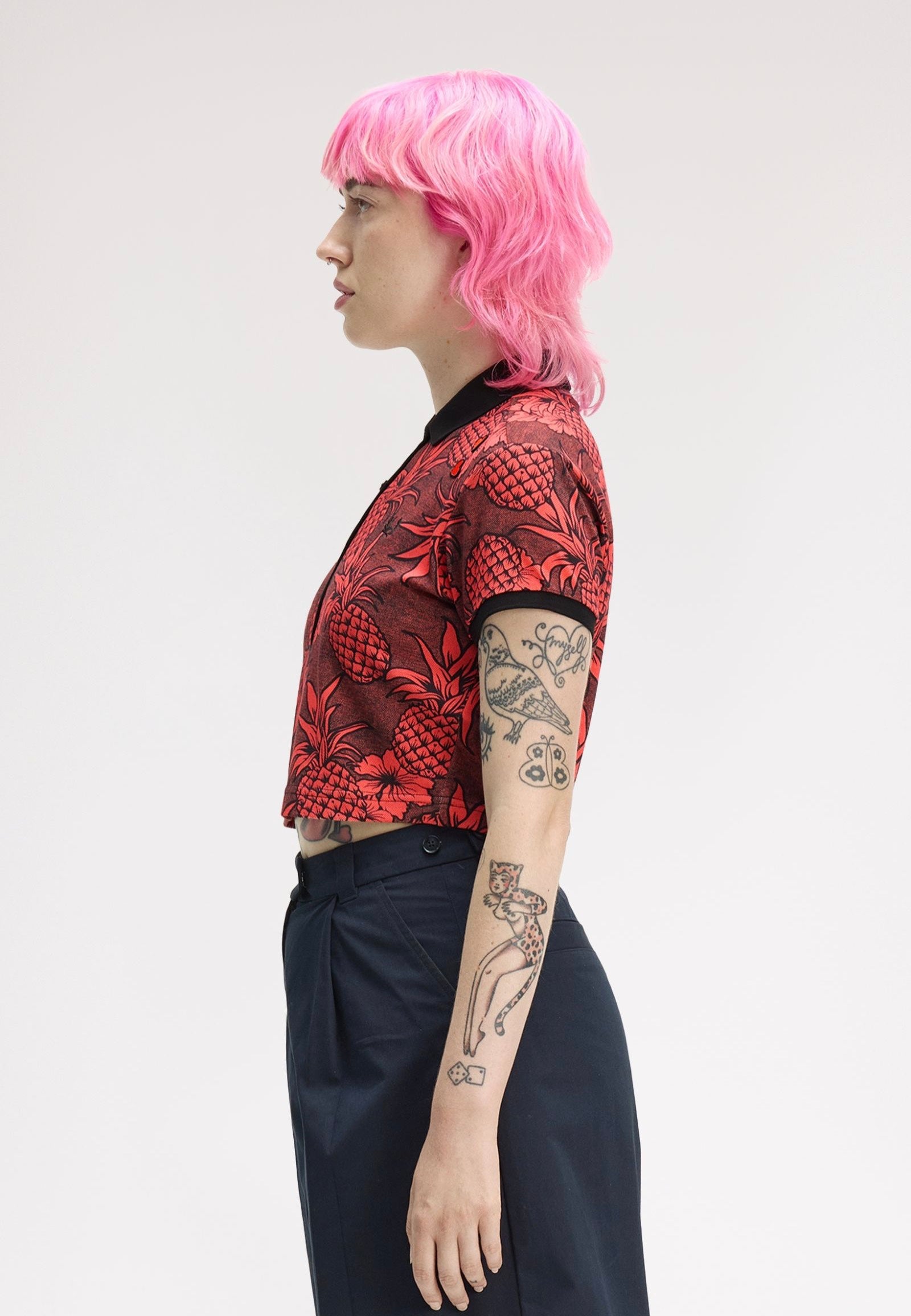 Fred Perry x Amy Winehouse - Printed Strawberry Cream - Polo | Women-Image