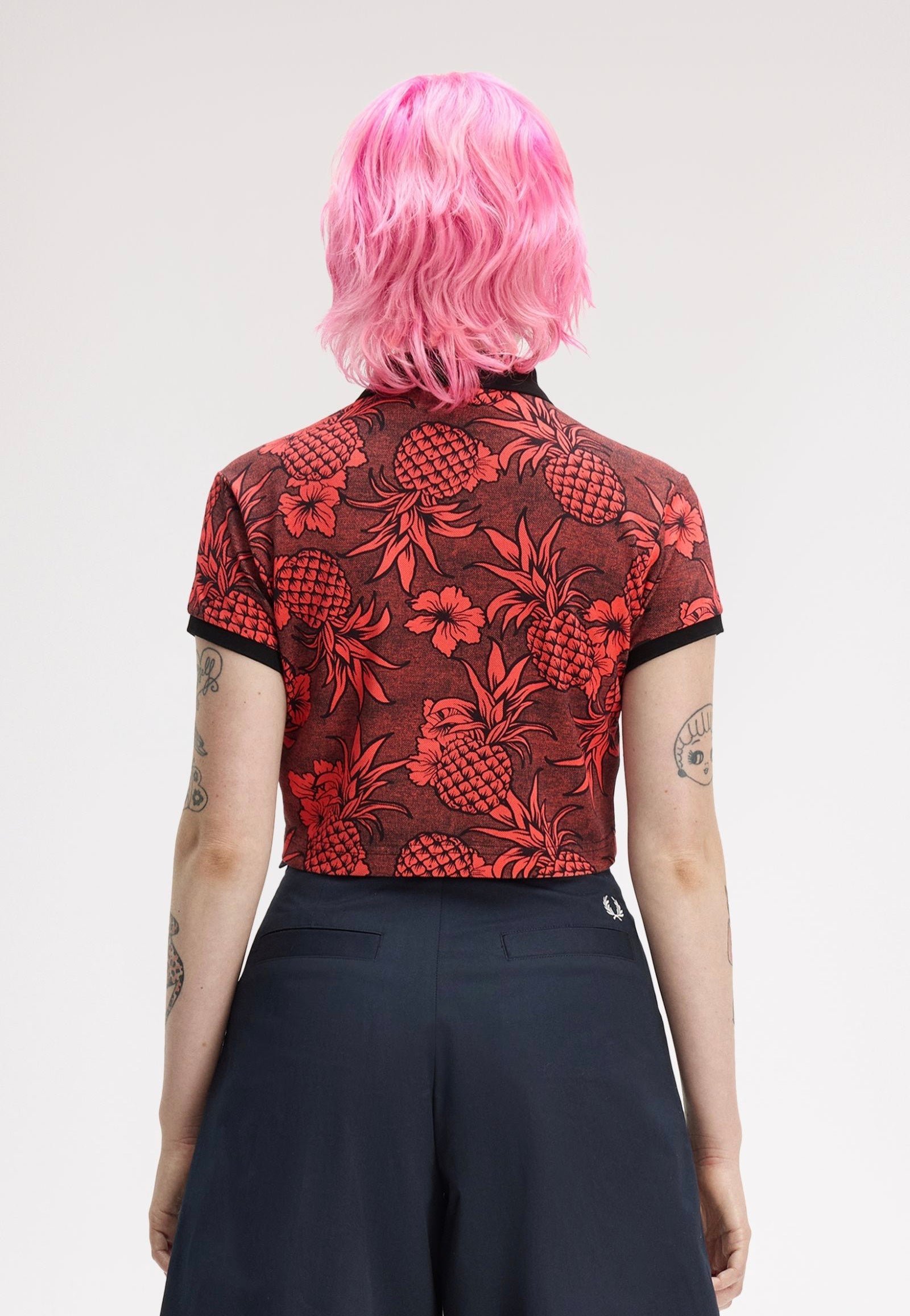 Fred Perry x Amy Winehouse - Printed Strawberry Cream - Polo | Women-Image