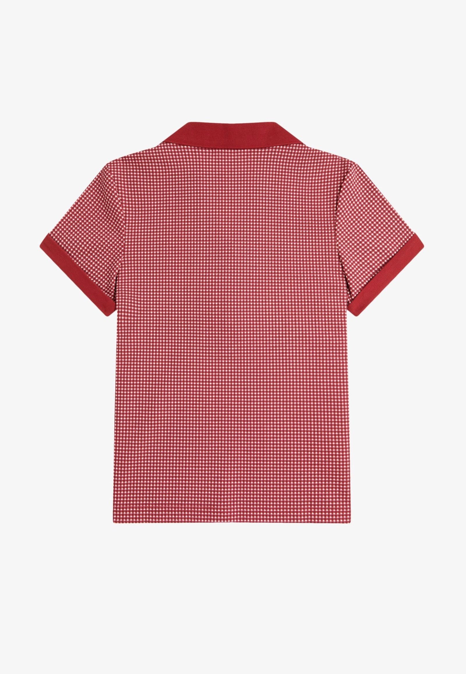 Fred Perry x Amy Winehouse - Gingham Print Burnt Red - Polo | Women-Image