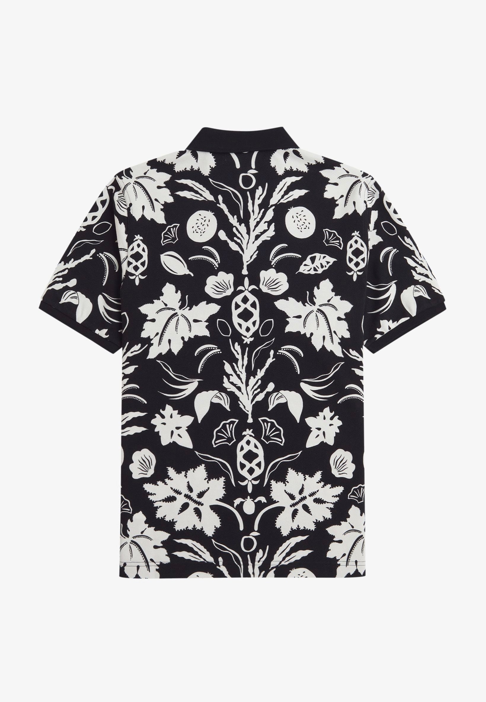 Fred Perry x Amy Winehouse - Printed Fred Perry Black - Polo | Women-Image